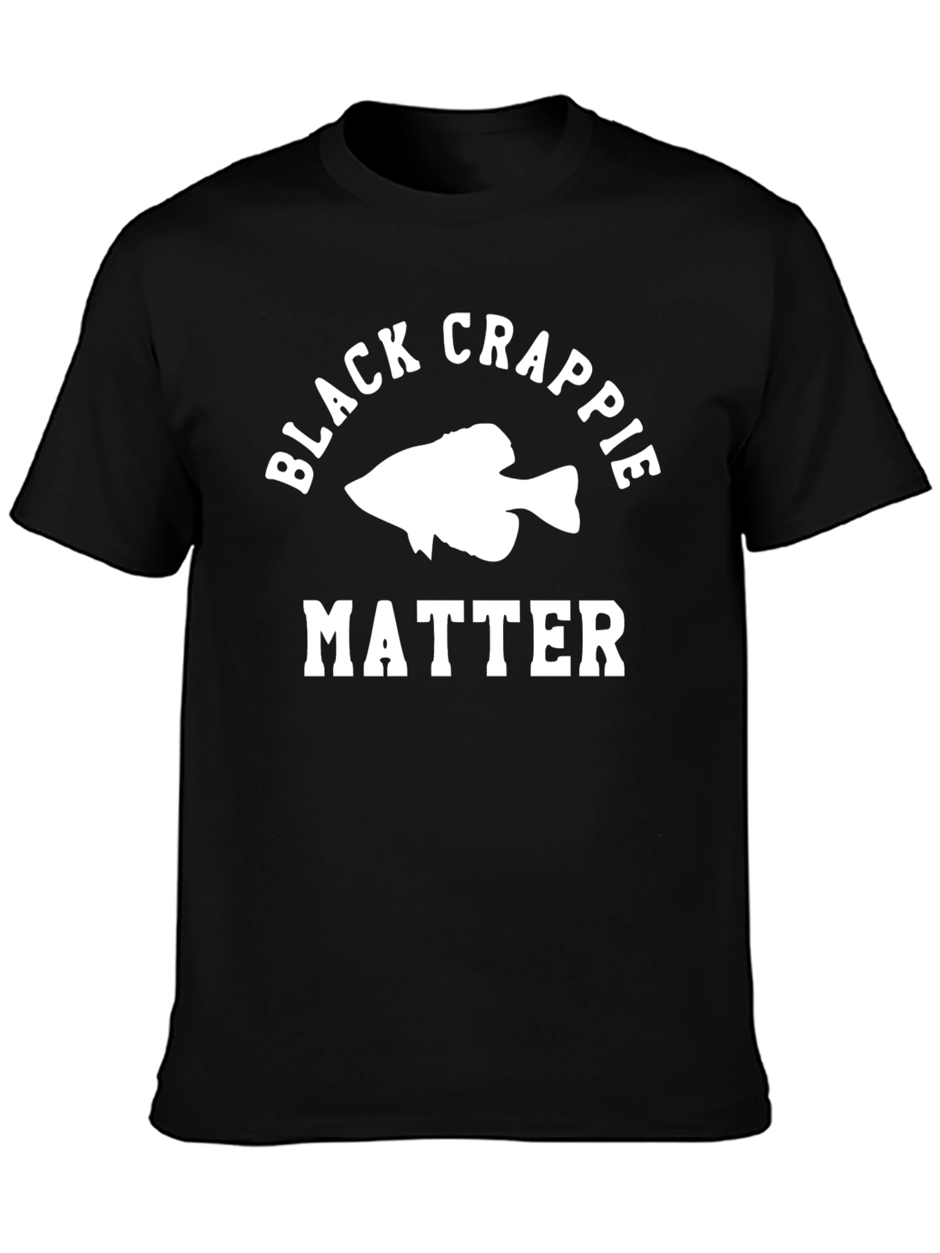 Black Crappie Matter T-Shirt - Fishing Graphic Tee