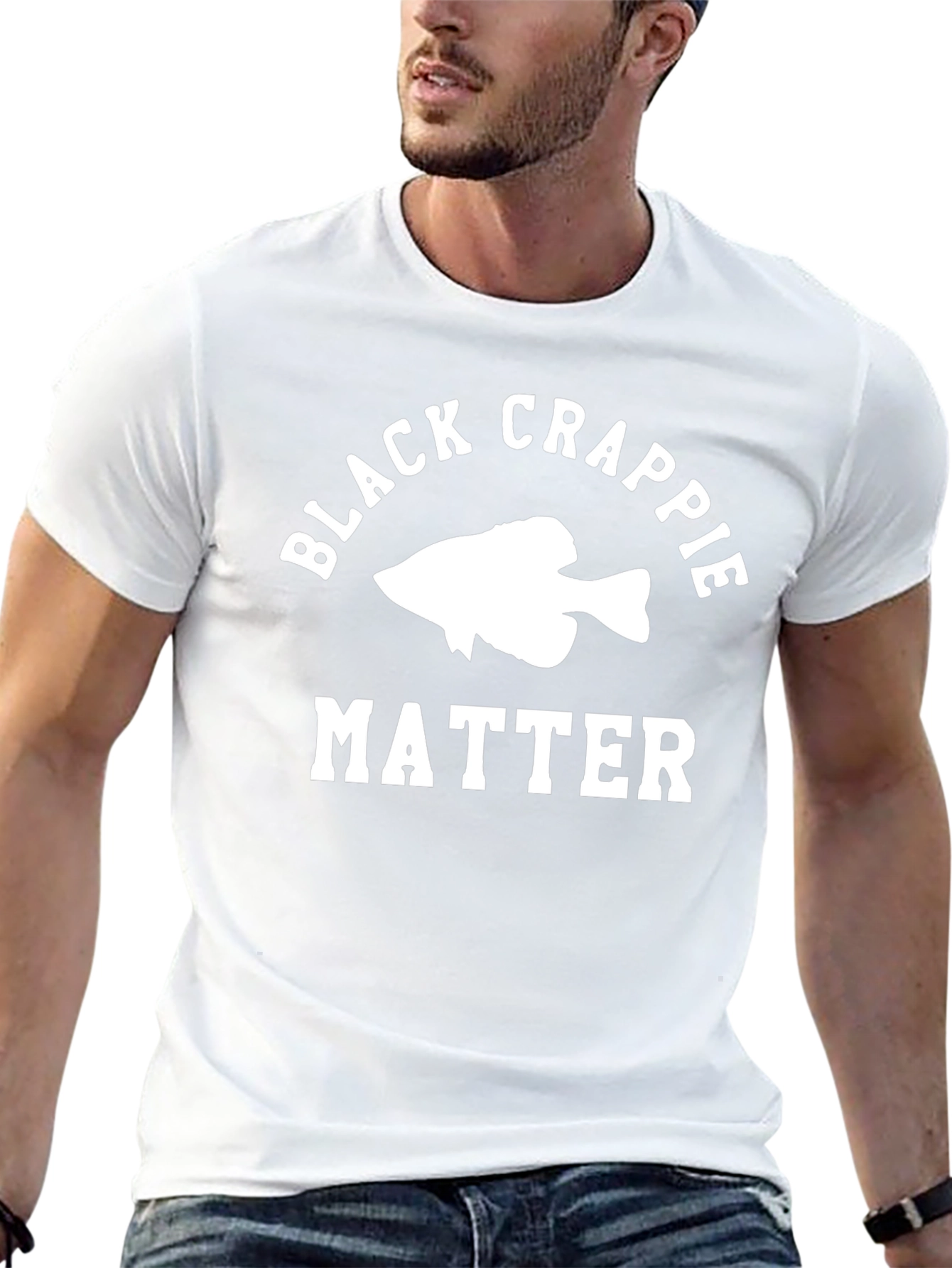 Black Crappie Matter T-Shirt - Fishing Graphic Tee