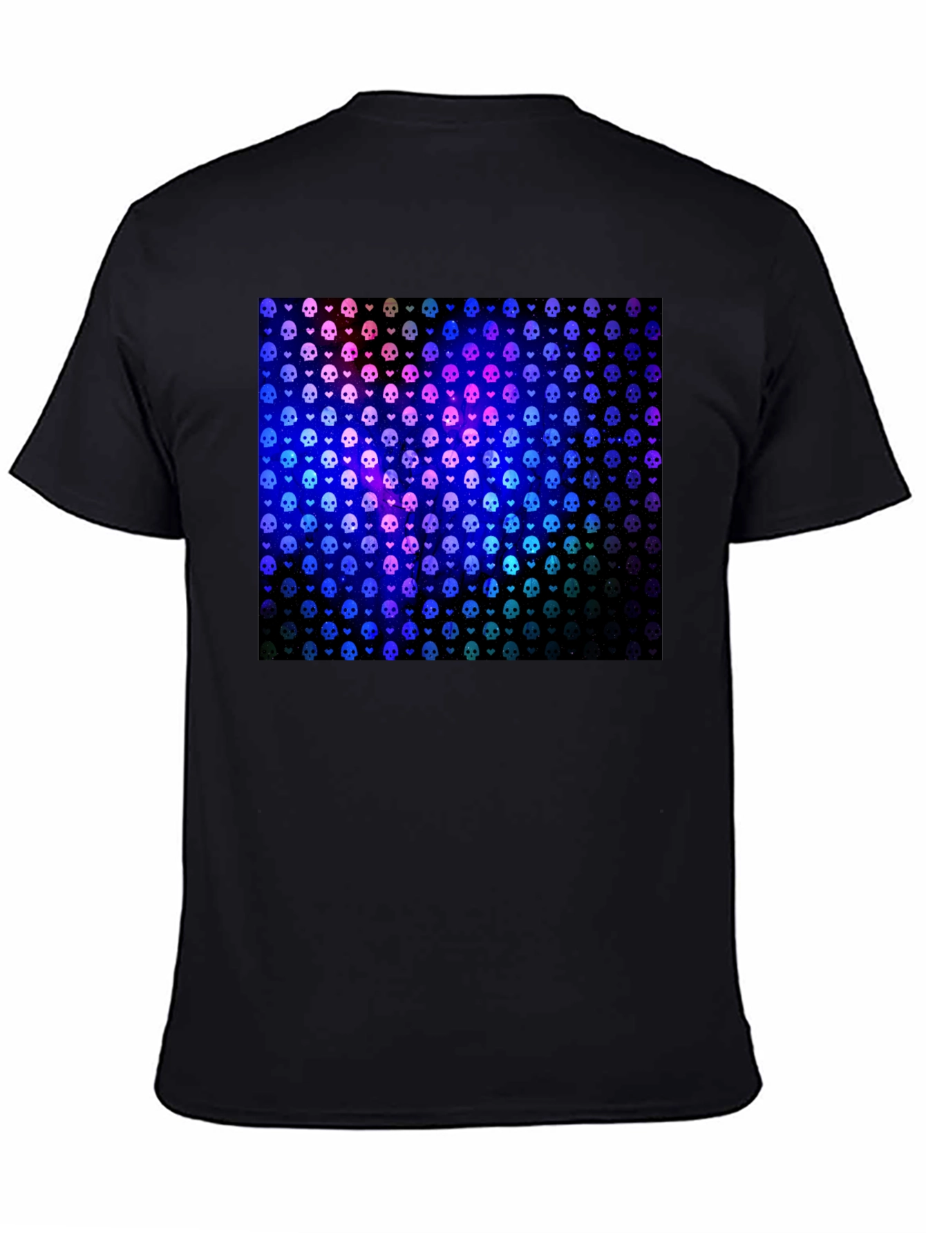 Skull & Heart Pattern T-Shirt