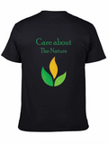 Care About The Nature Black T-Shirt