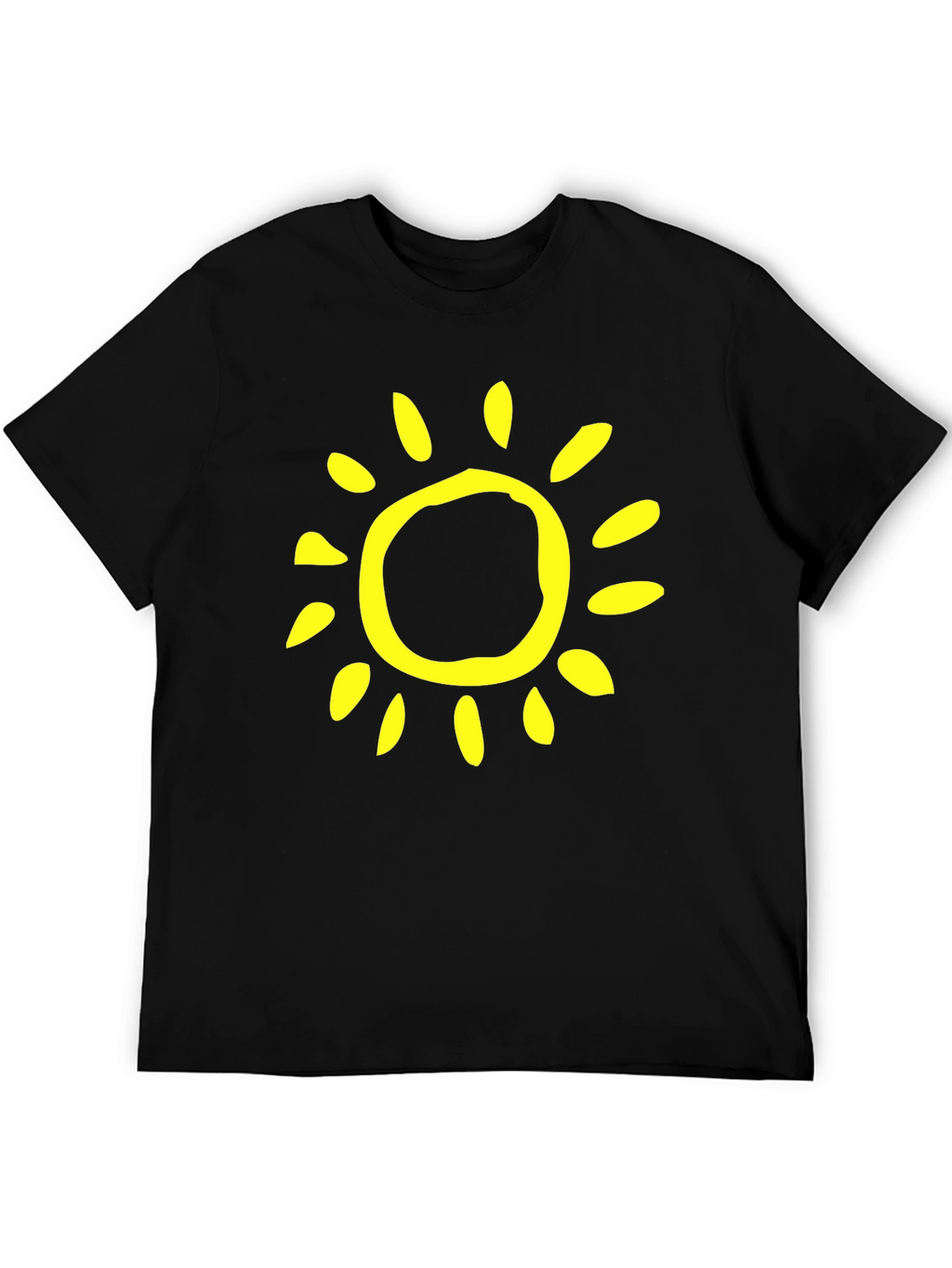 Sunny Day Black T-Shirt - Casual Style
