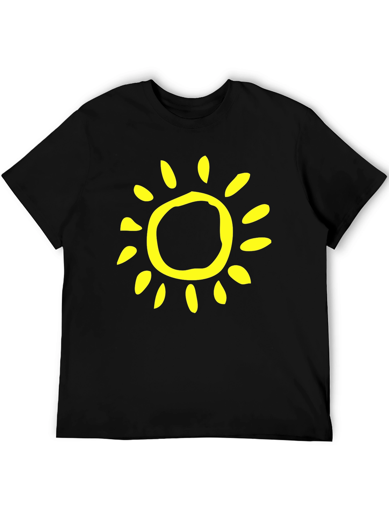 Sunny Day Black T-Shirt - Casual Style