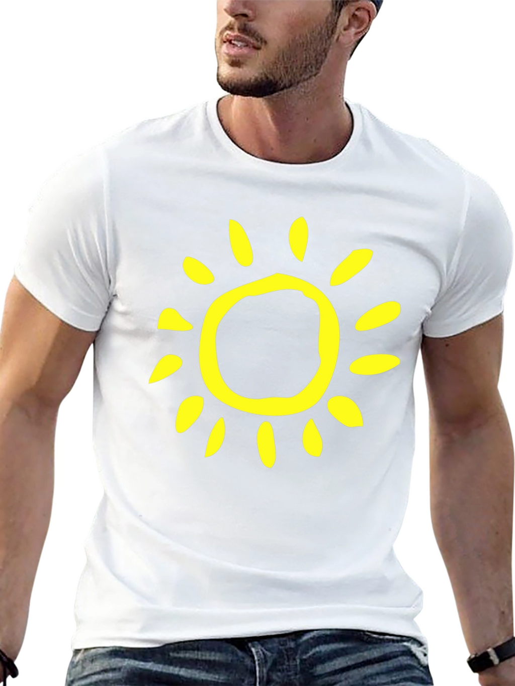 Sunny Day Black T-Shirt - Casual Style