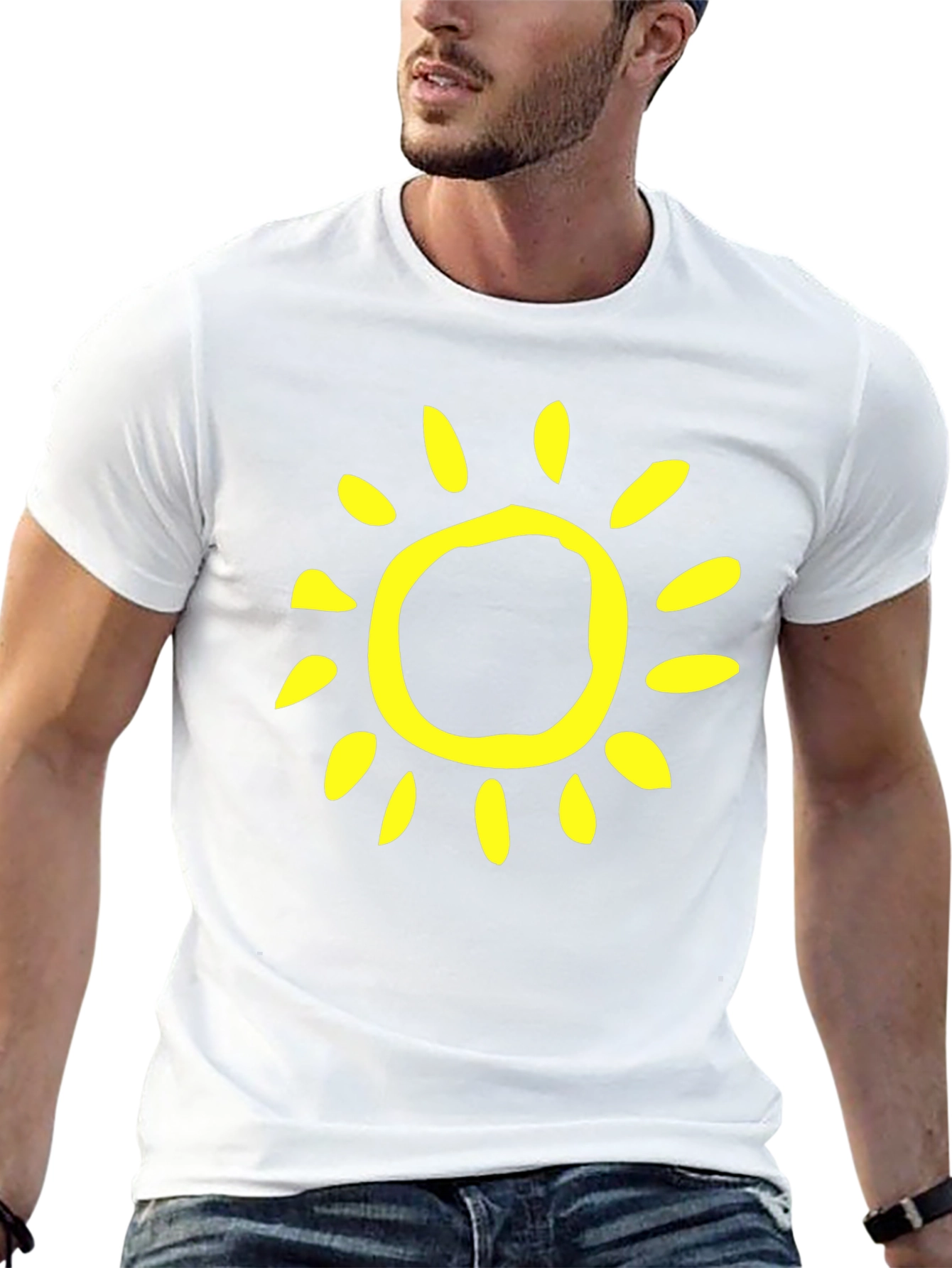 Sunny Day Black T-Shirt - Casual Style