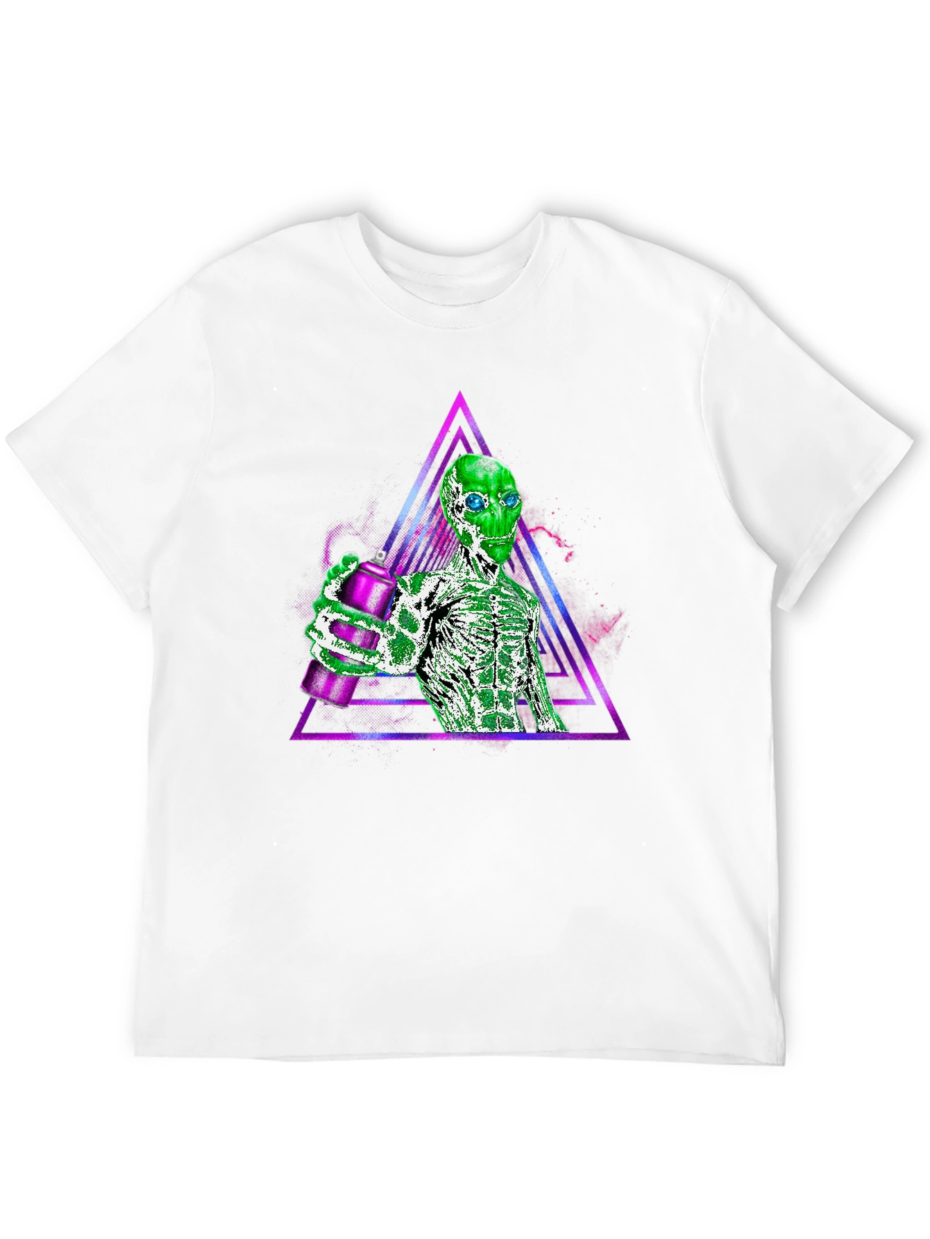 Alien Spray Paint Graphic Tee