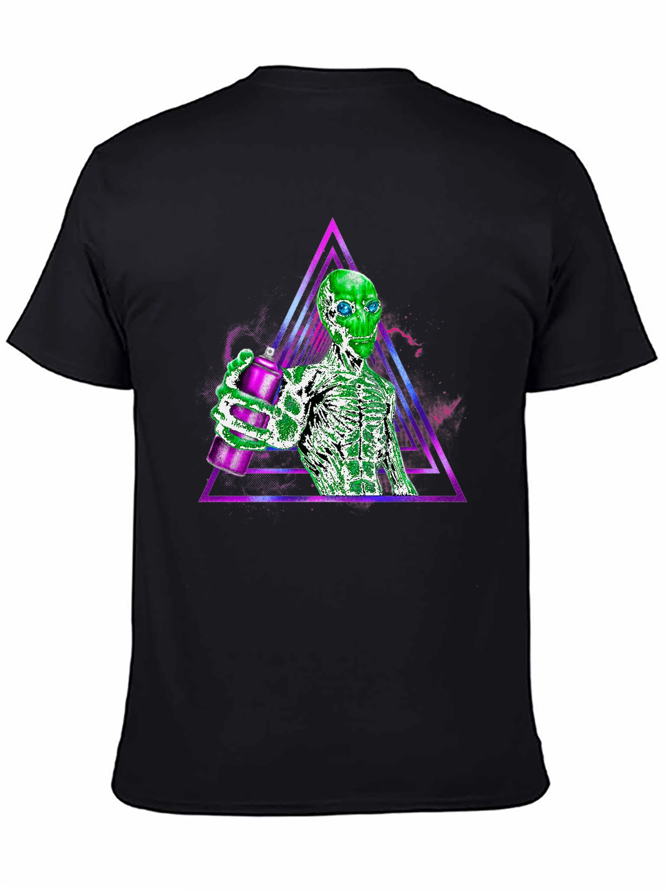 Alien Spray Paint Graphic Tee