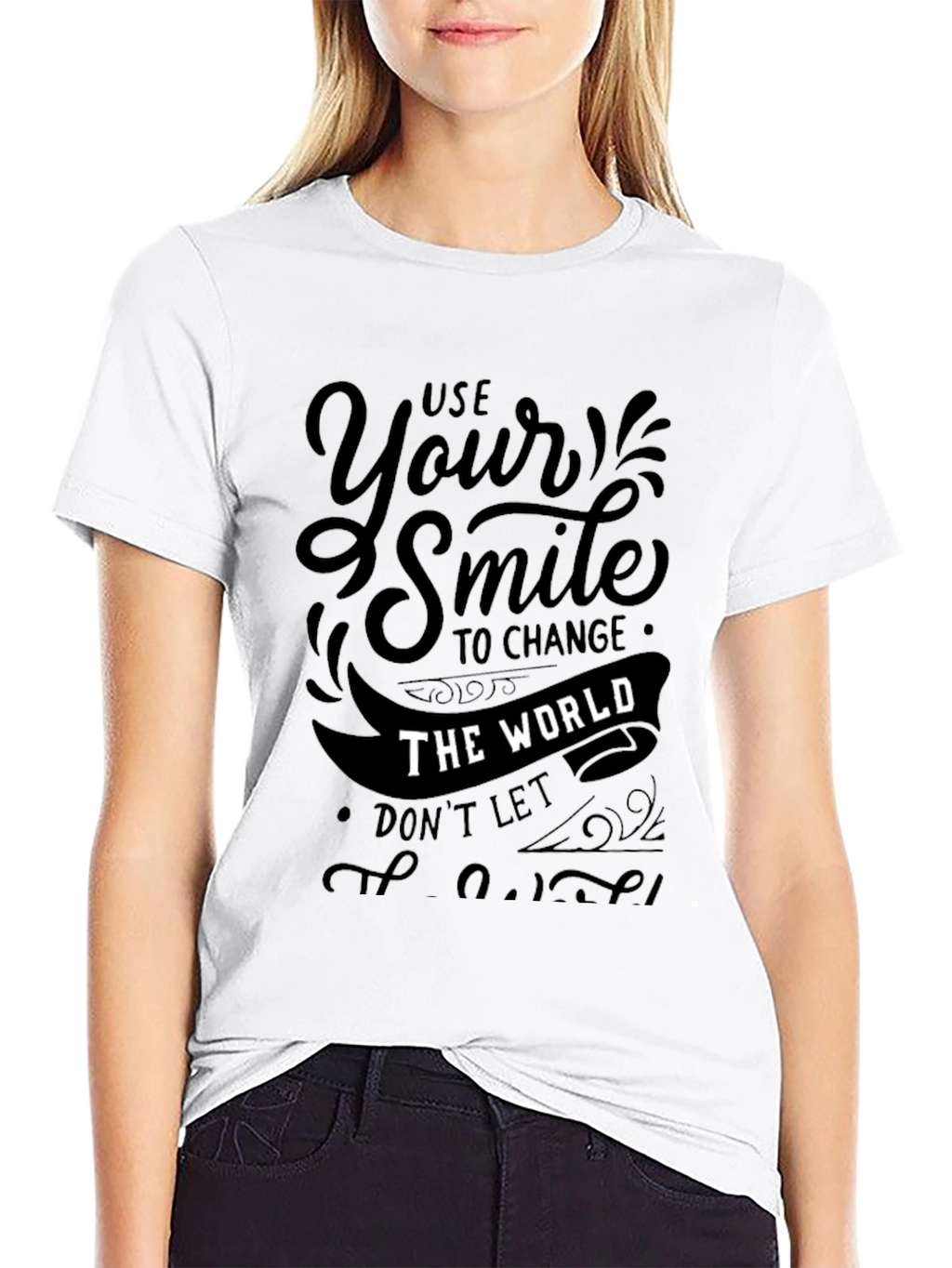 Use Your Smile Graphic T-Shirt - Inspiring Positive Message