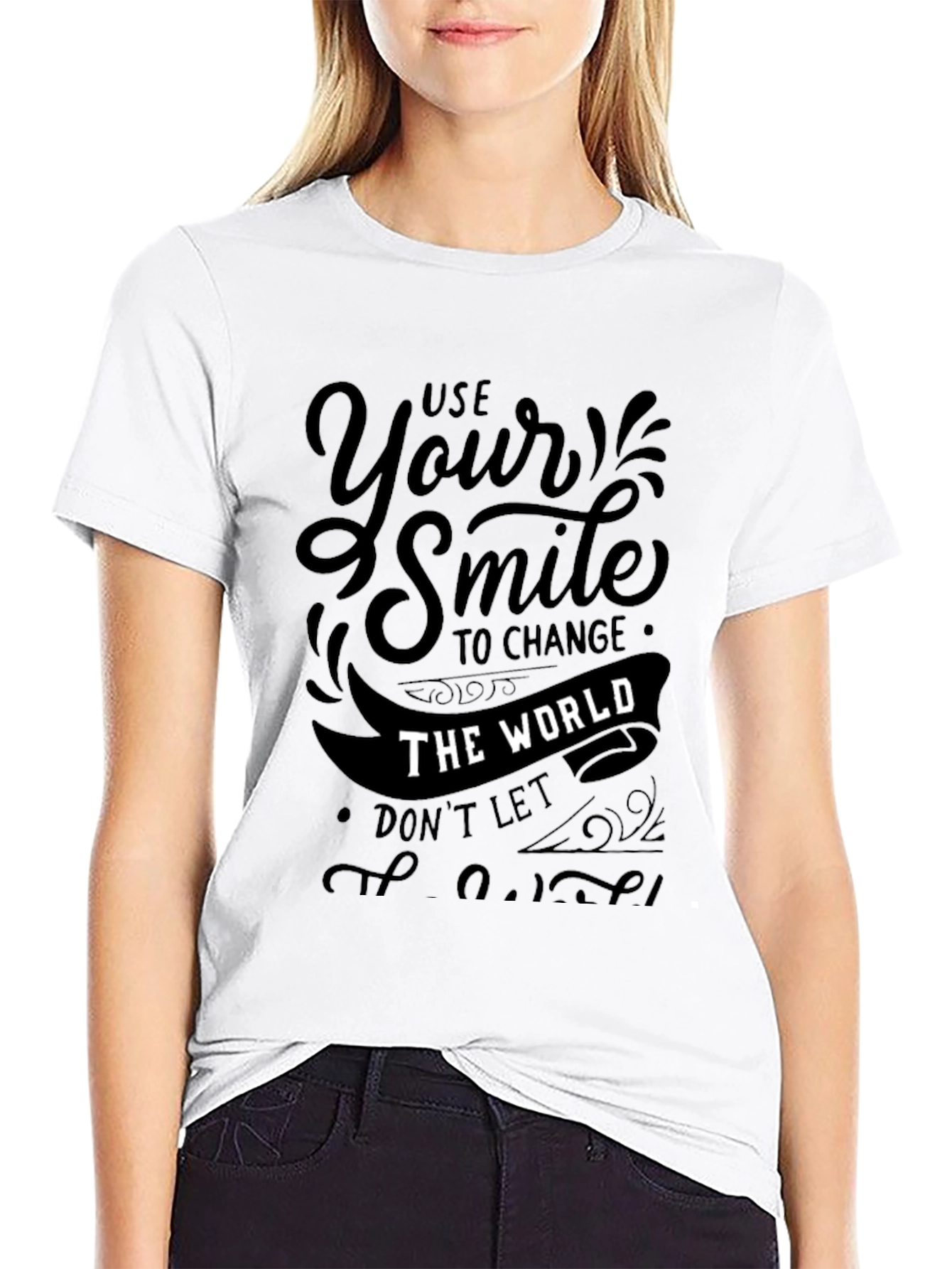 Use Your Smile Graphic T-Shirt - Inspiring Positive Message
