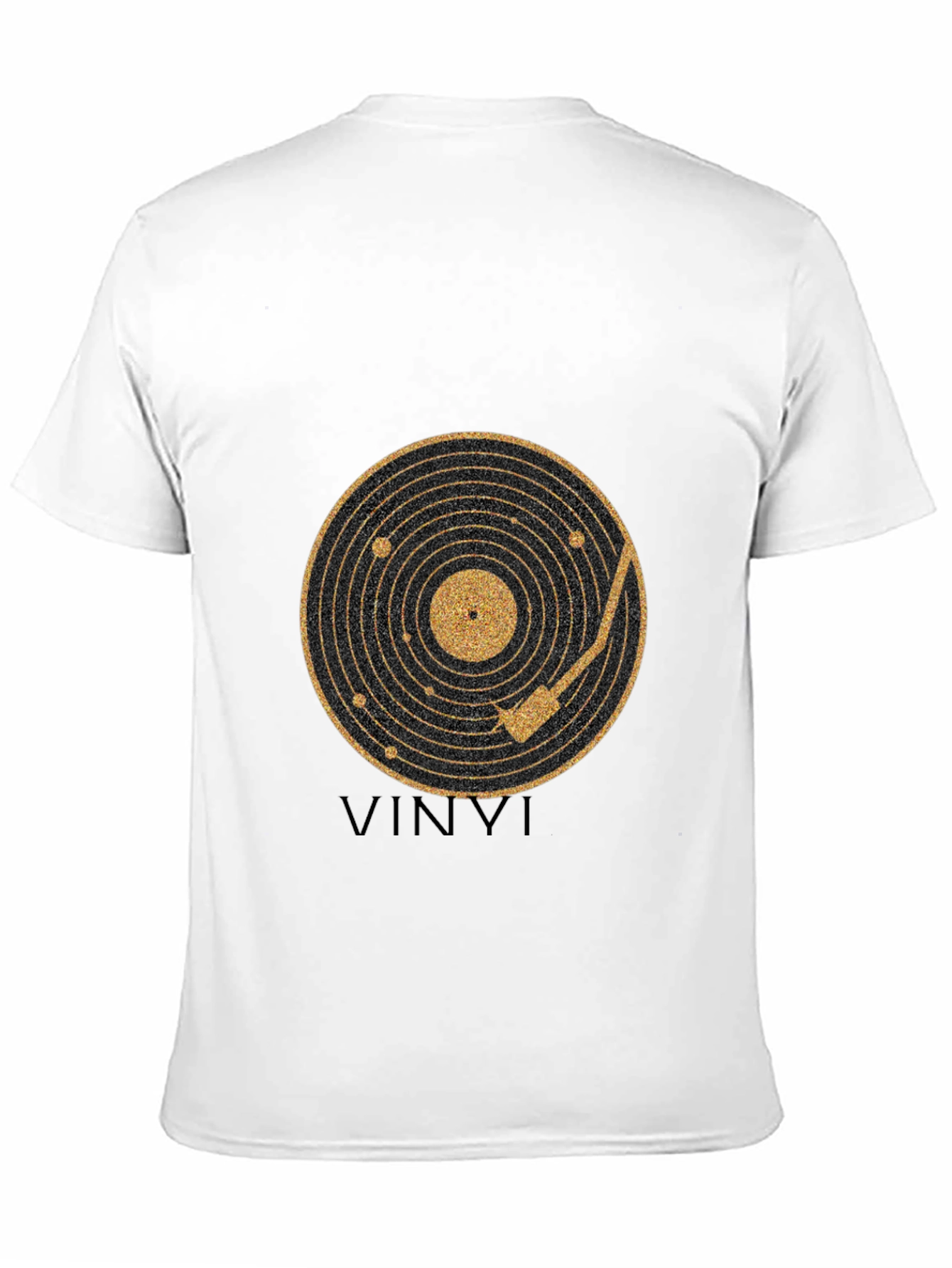 Vinyl Record Graphic Black T-Shirt