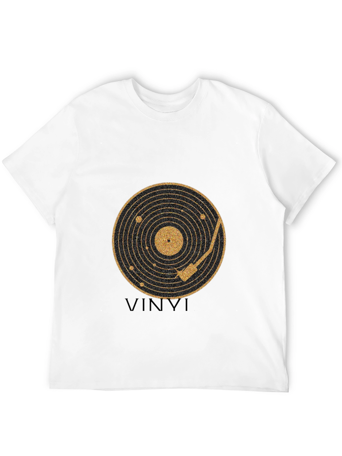 Vinyl Record Graphic Black T-Shirt