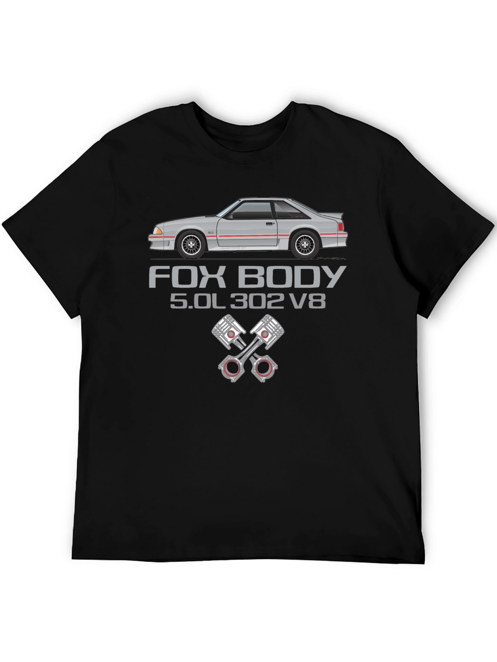 Fox Body 5.0L 302 V8 Graphic T-Shirt