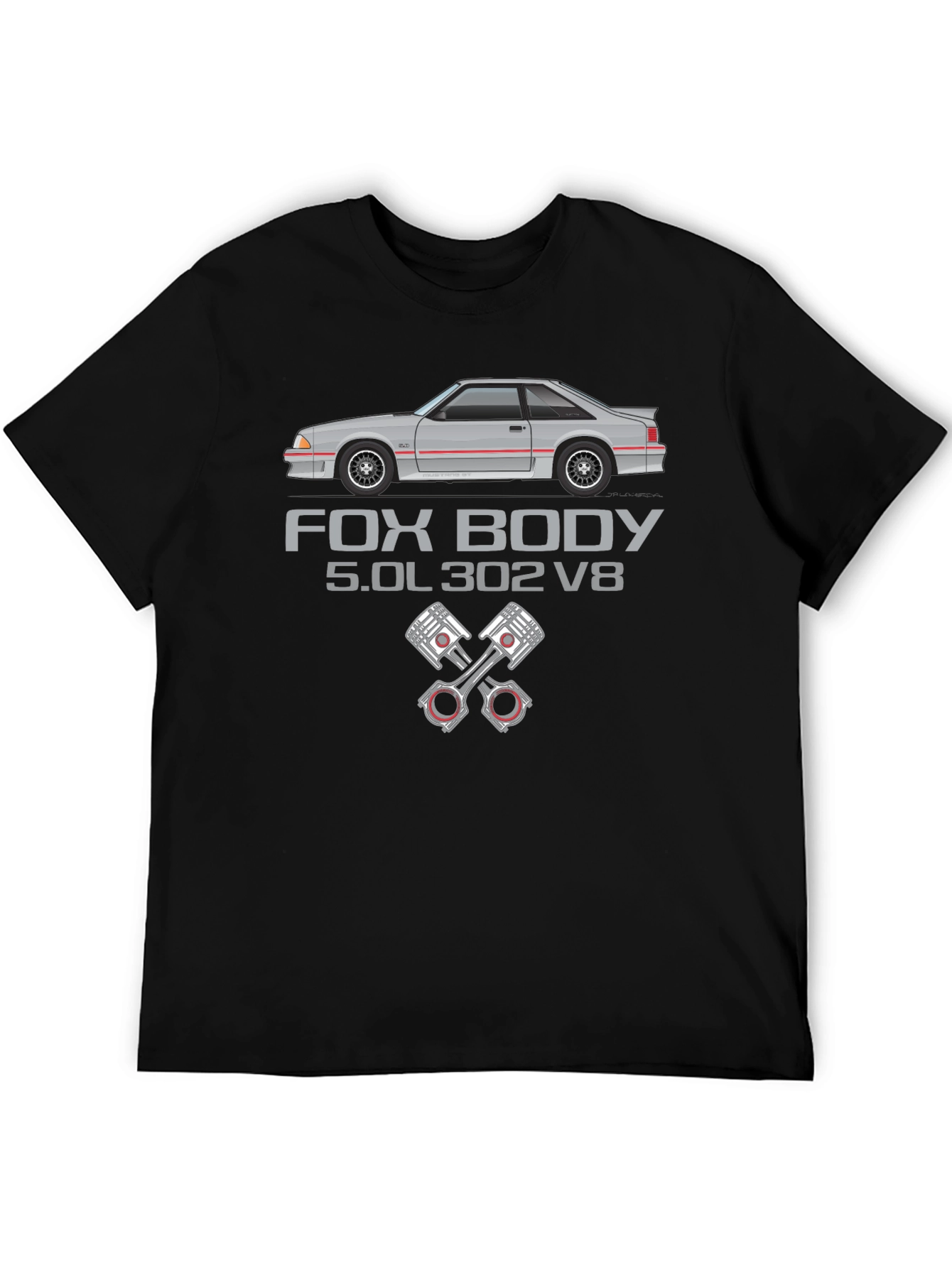 Fox Body 5.0L 302 V8 Graphic T-Shirt