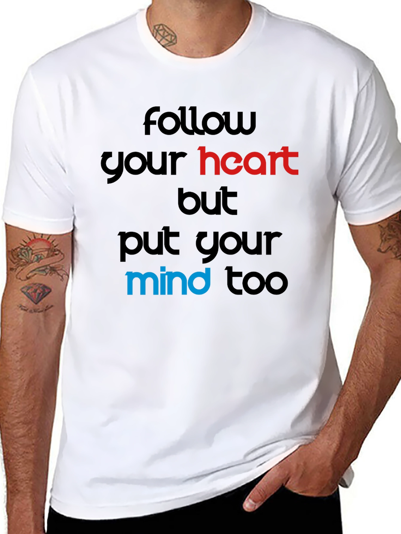 Follow Your Heart T-Shirt - Motivational Graphic Tee