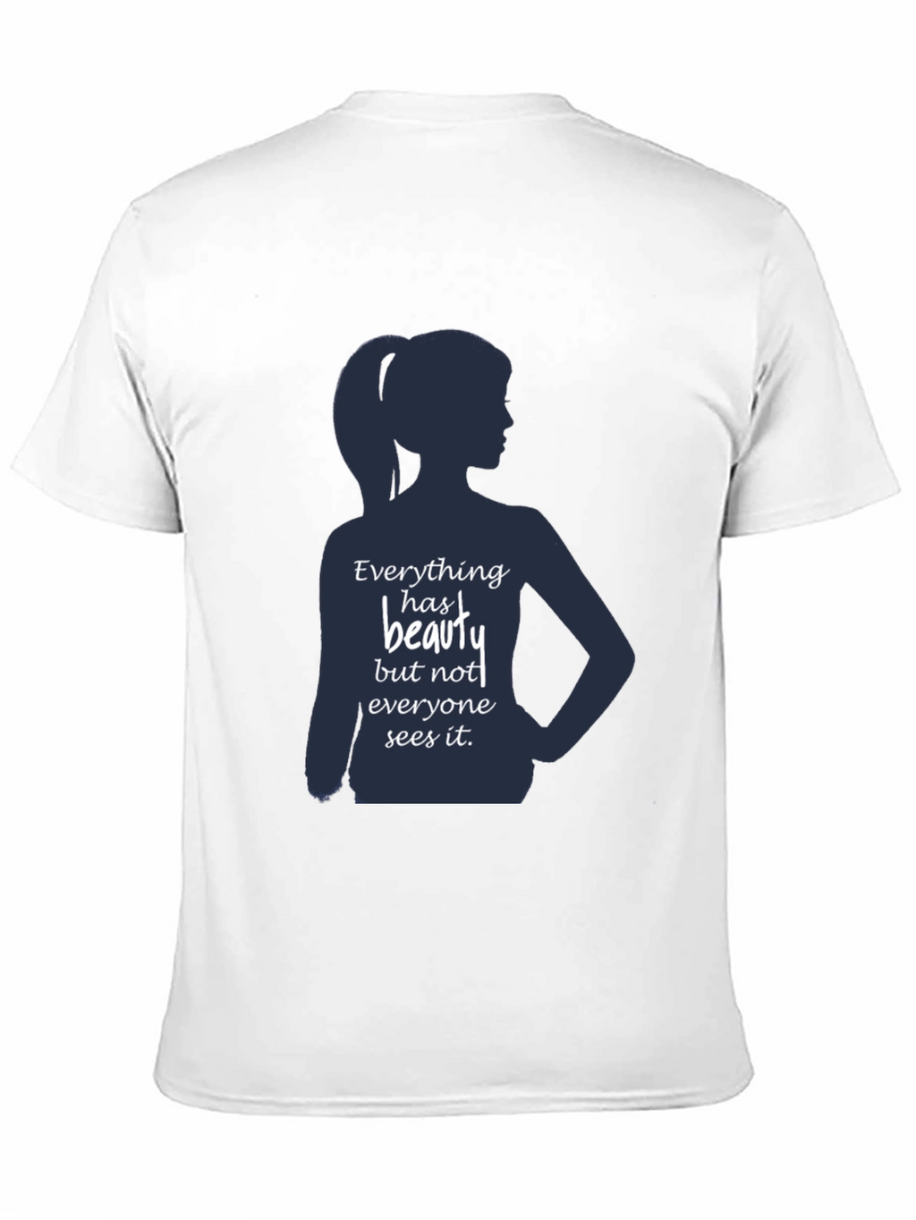 Beauty Silhouette Graphic T-Shirt - Inspirational Design
