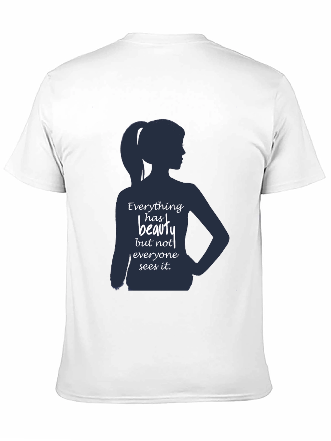 Beauty Silhouette Graphic T-Shirt - Inspirational Design