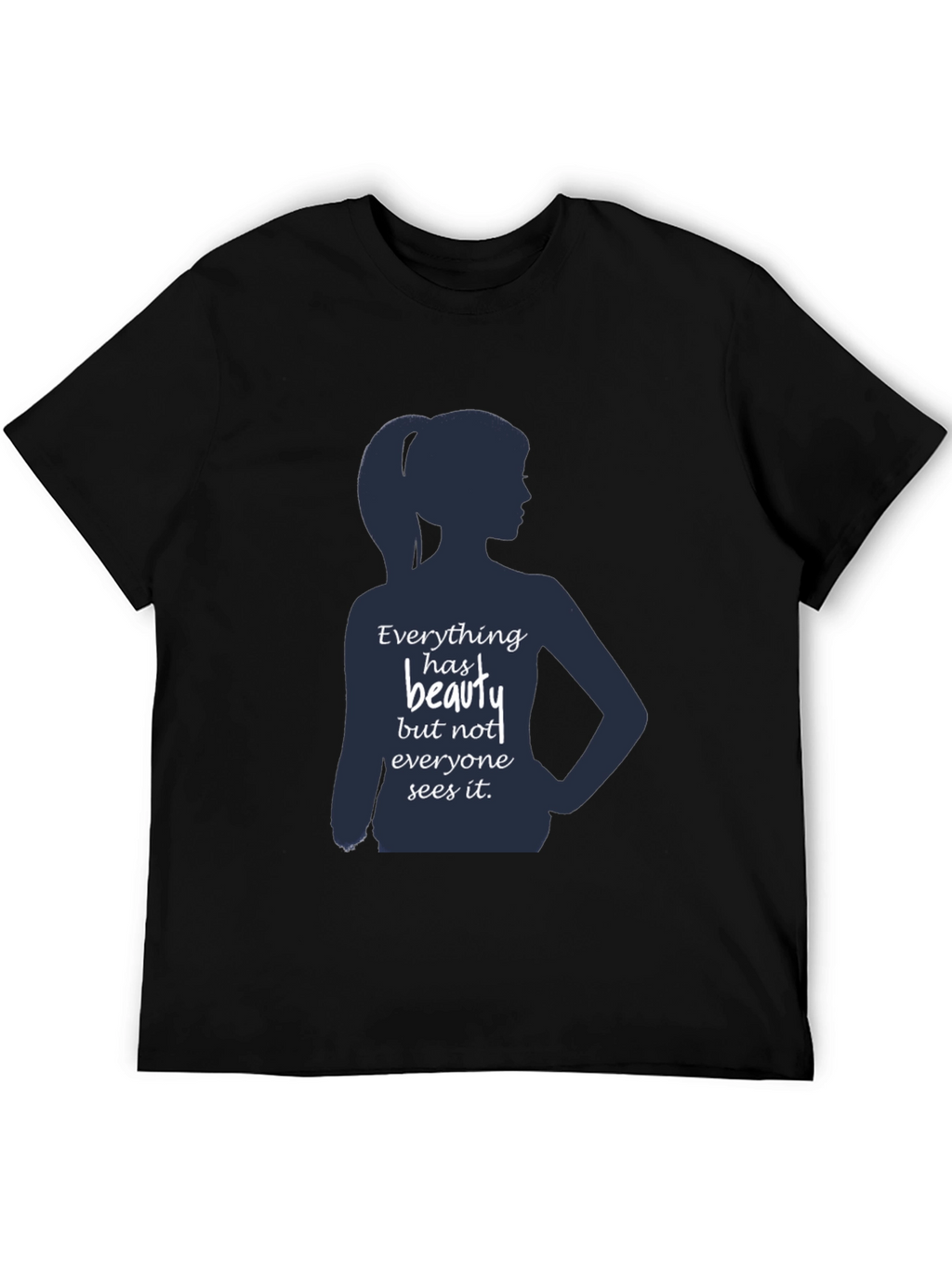 Beauty Silhouette Graphic T-Shirt - Inspirational Design