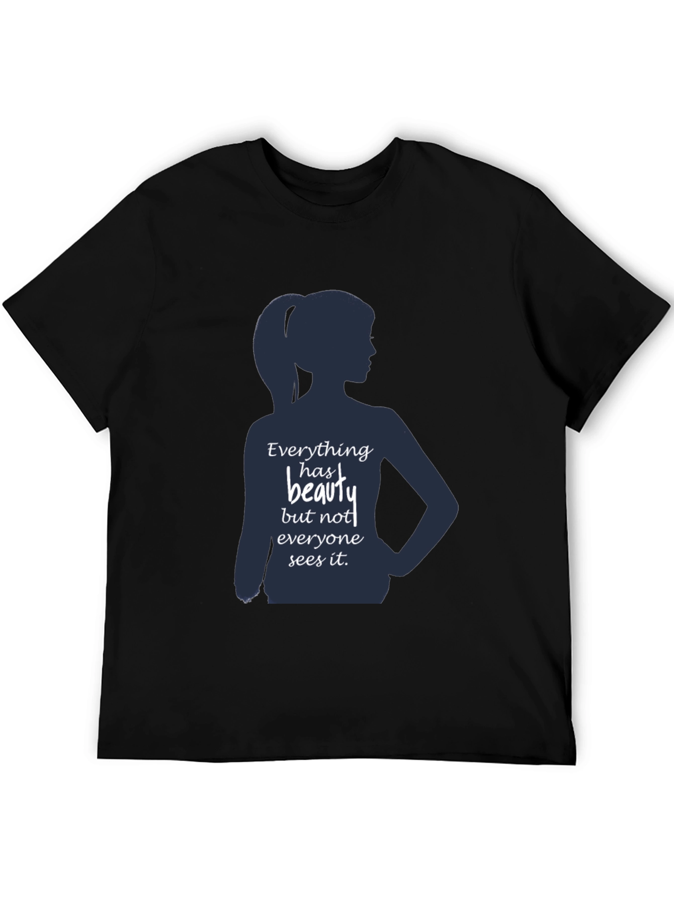 Beauty Silhouette Graphic T-Shirt - Inspirational Design