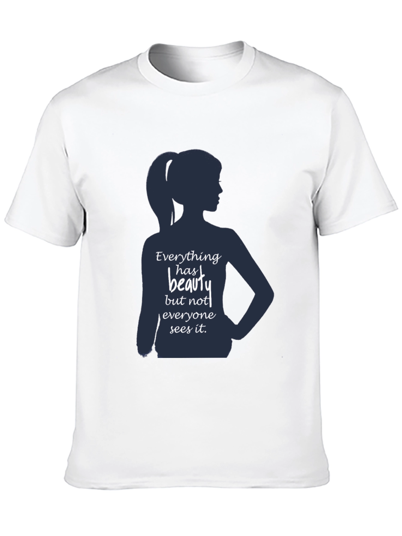 Beauty Silhouette Graphic T-Shirt - Inspirational Design