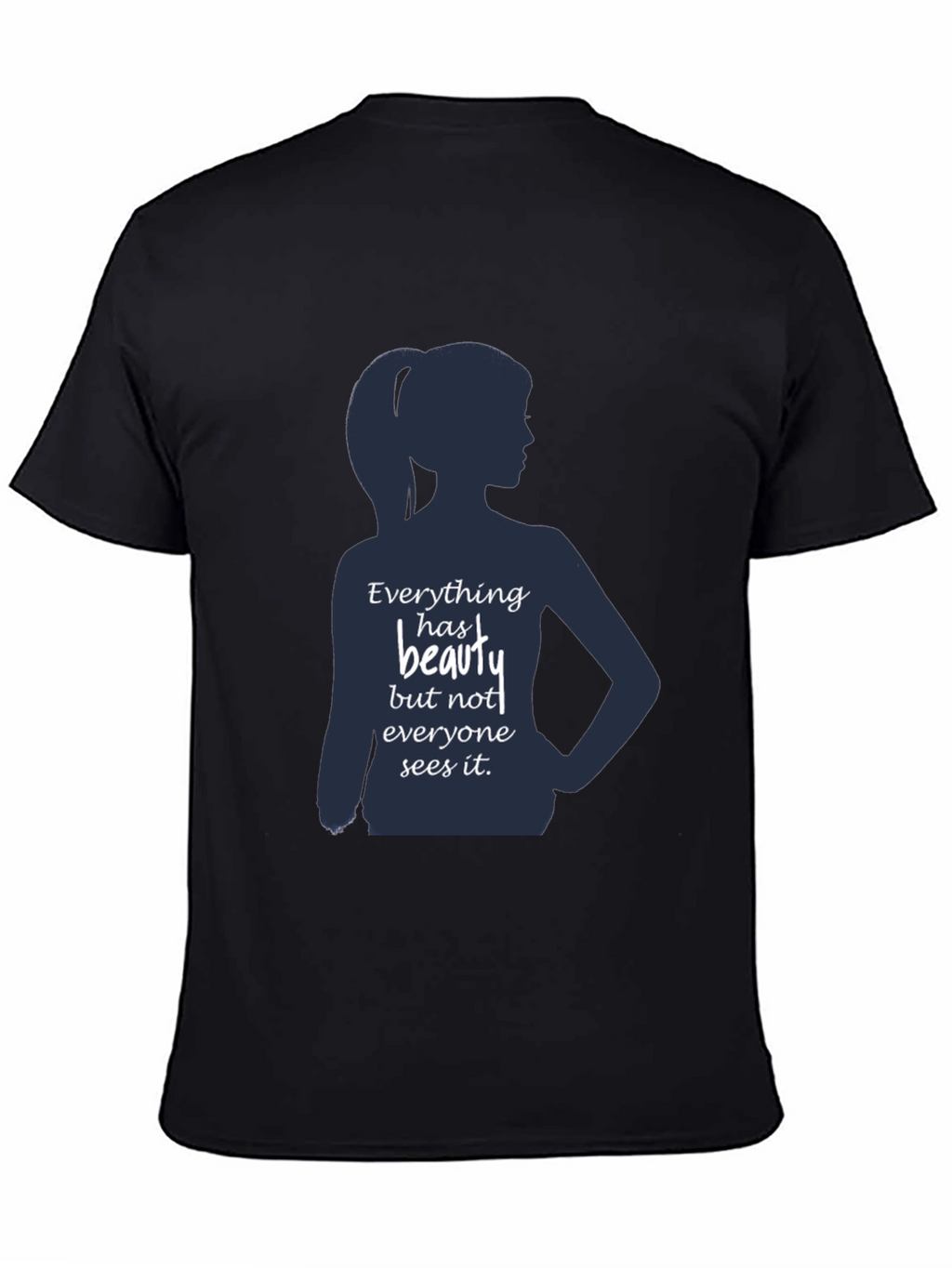 Beauty Silhouette Graphic T-Shirt - Inspirational Design