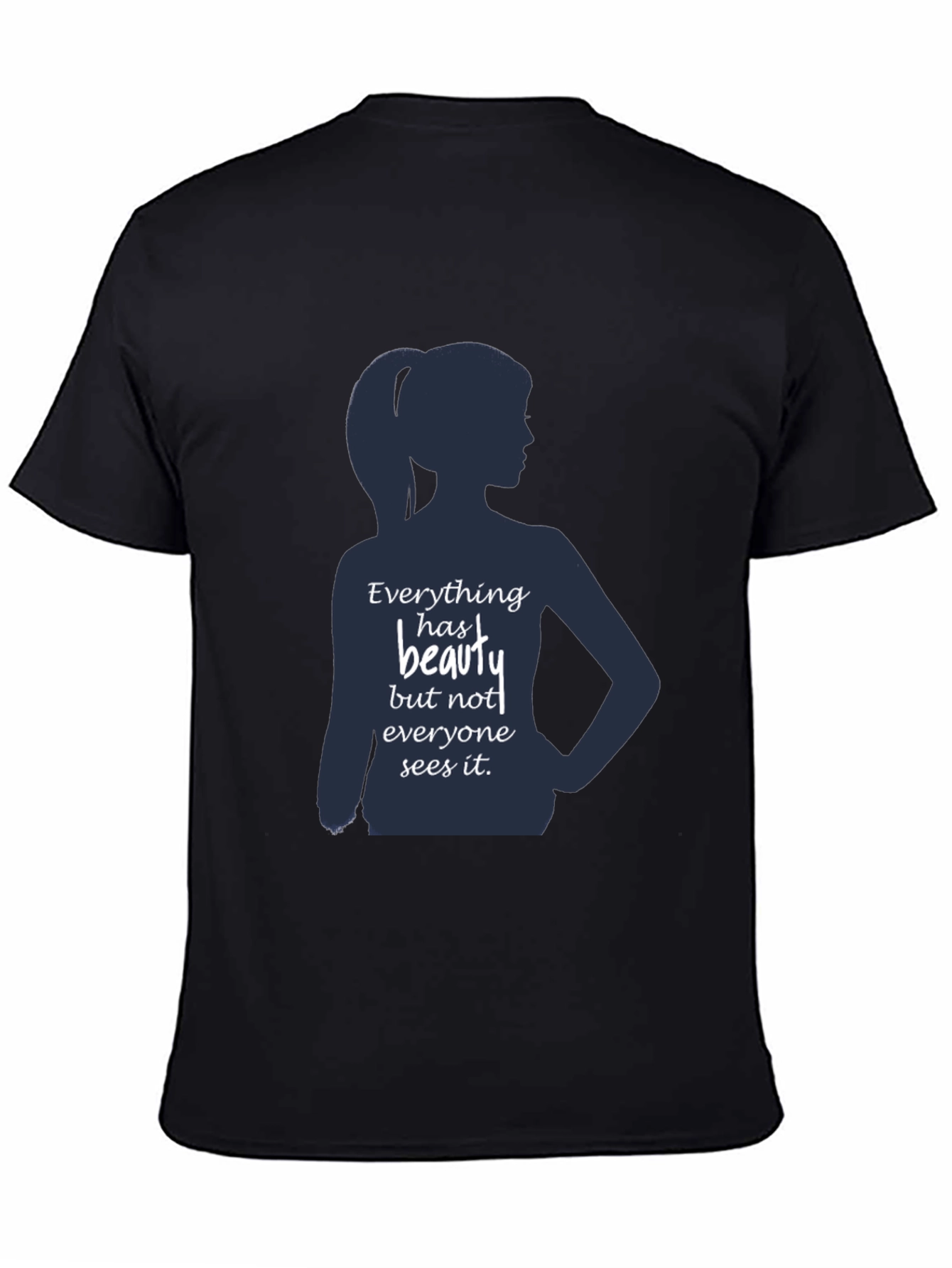 Beauty Silhouette Graphic T-Shirt - Inspirational Design
