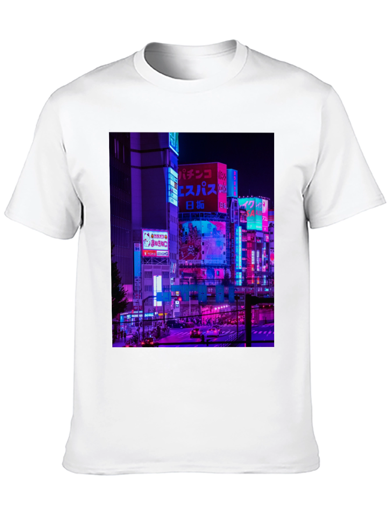 Cyberpunk Tokyo Cityscape Graphic Tee