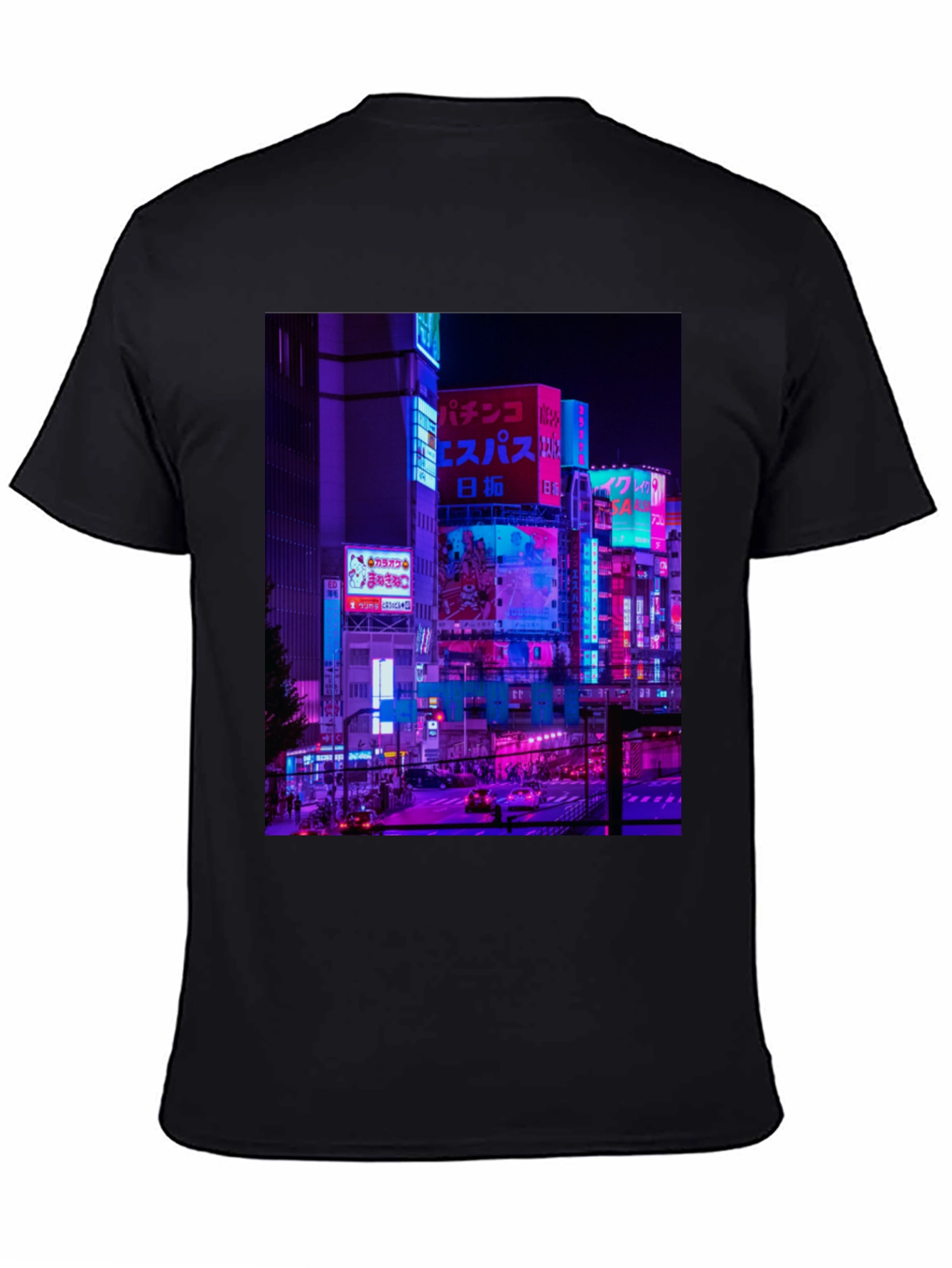 Cyberpunk Tokyo Cityscape Graphic Tee