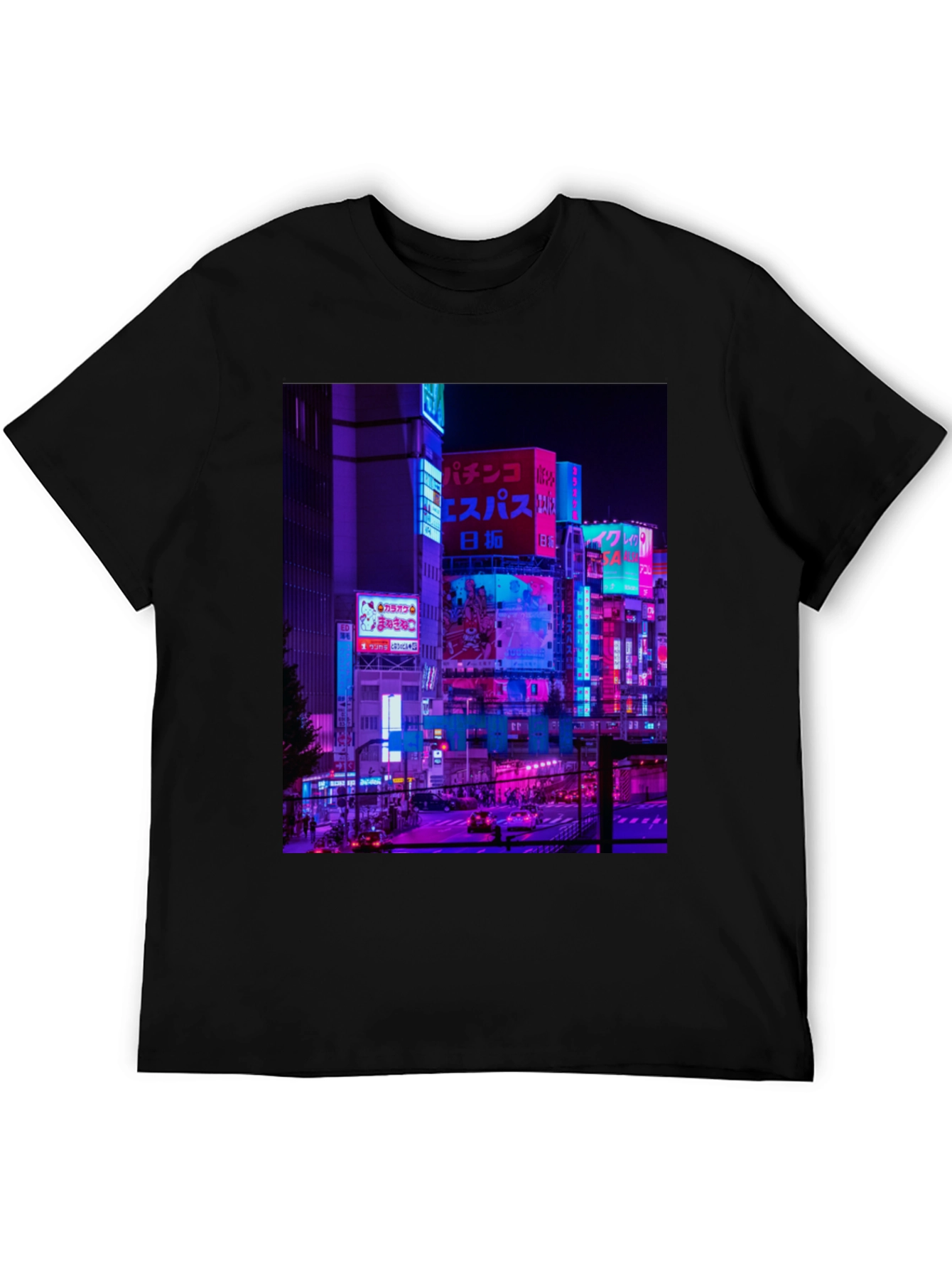 Cyberpunk Tokyo Cityscape Graphic Tee