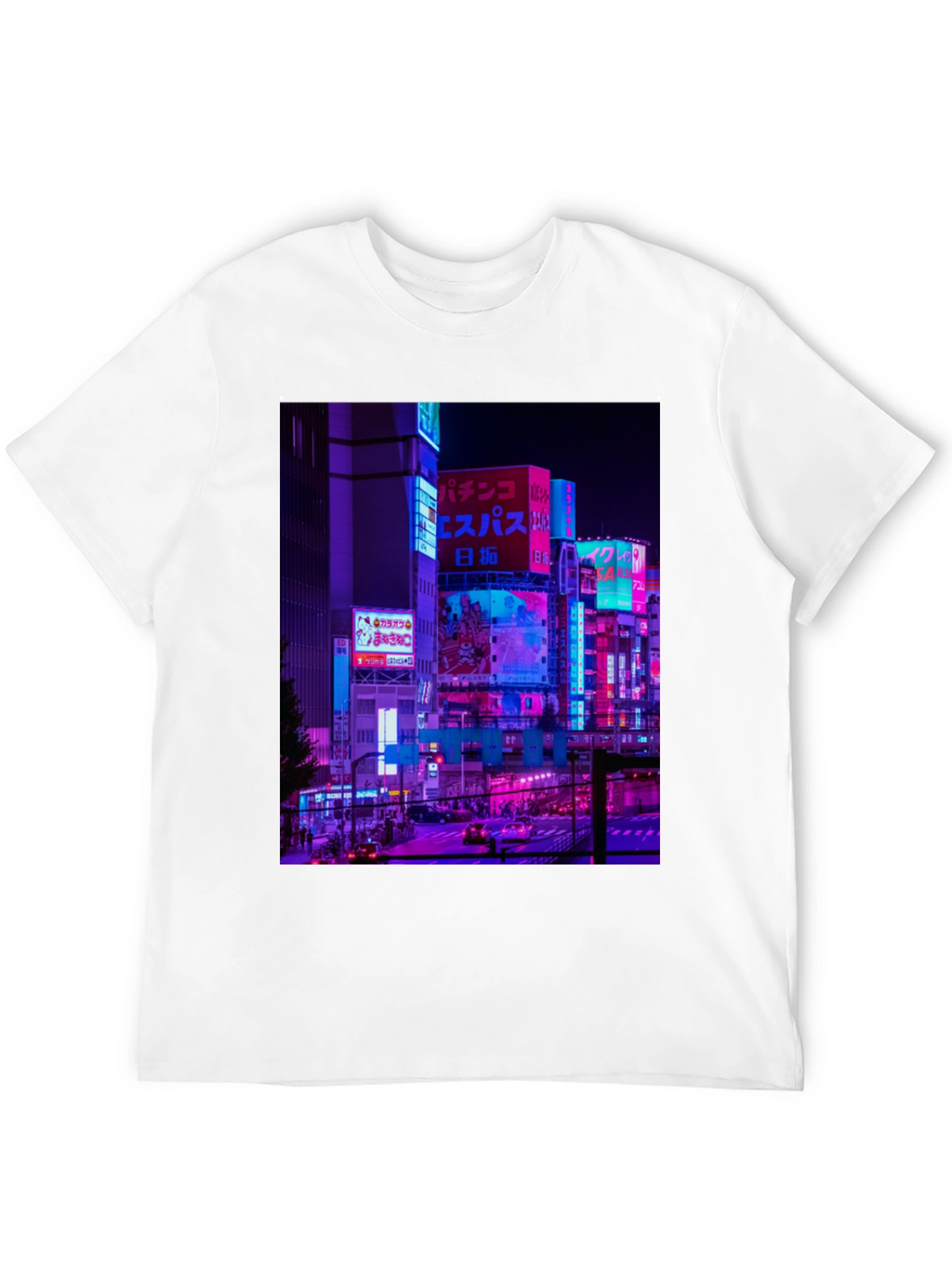 Cyberpunk Tokyo Cityscape Graphic Tee