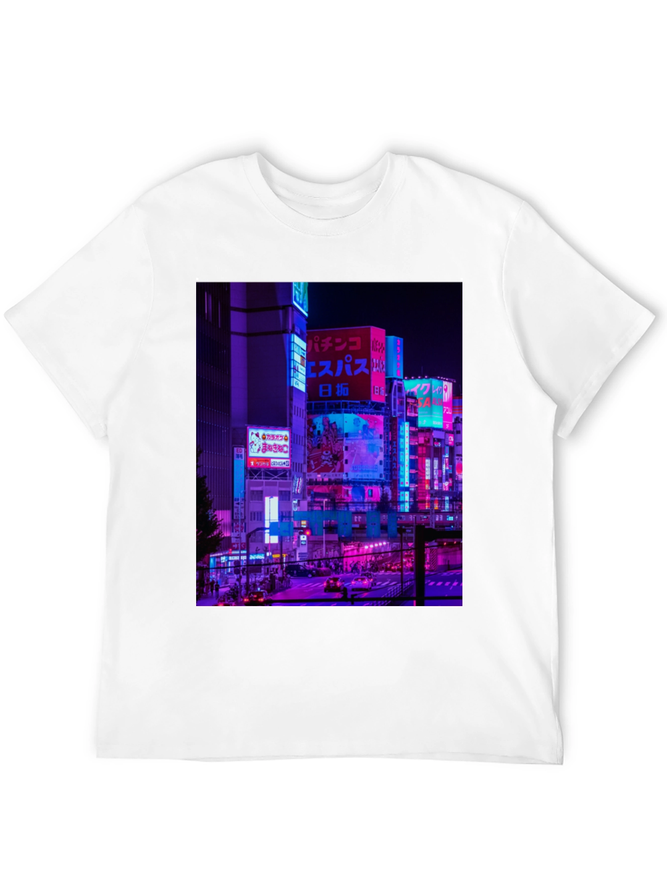 Cyberpunk Tokyo Cityscape Graphic Tee