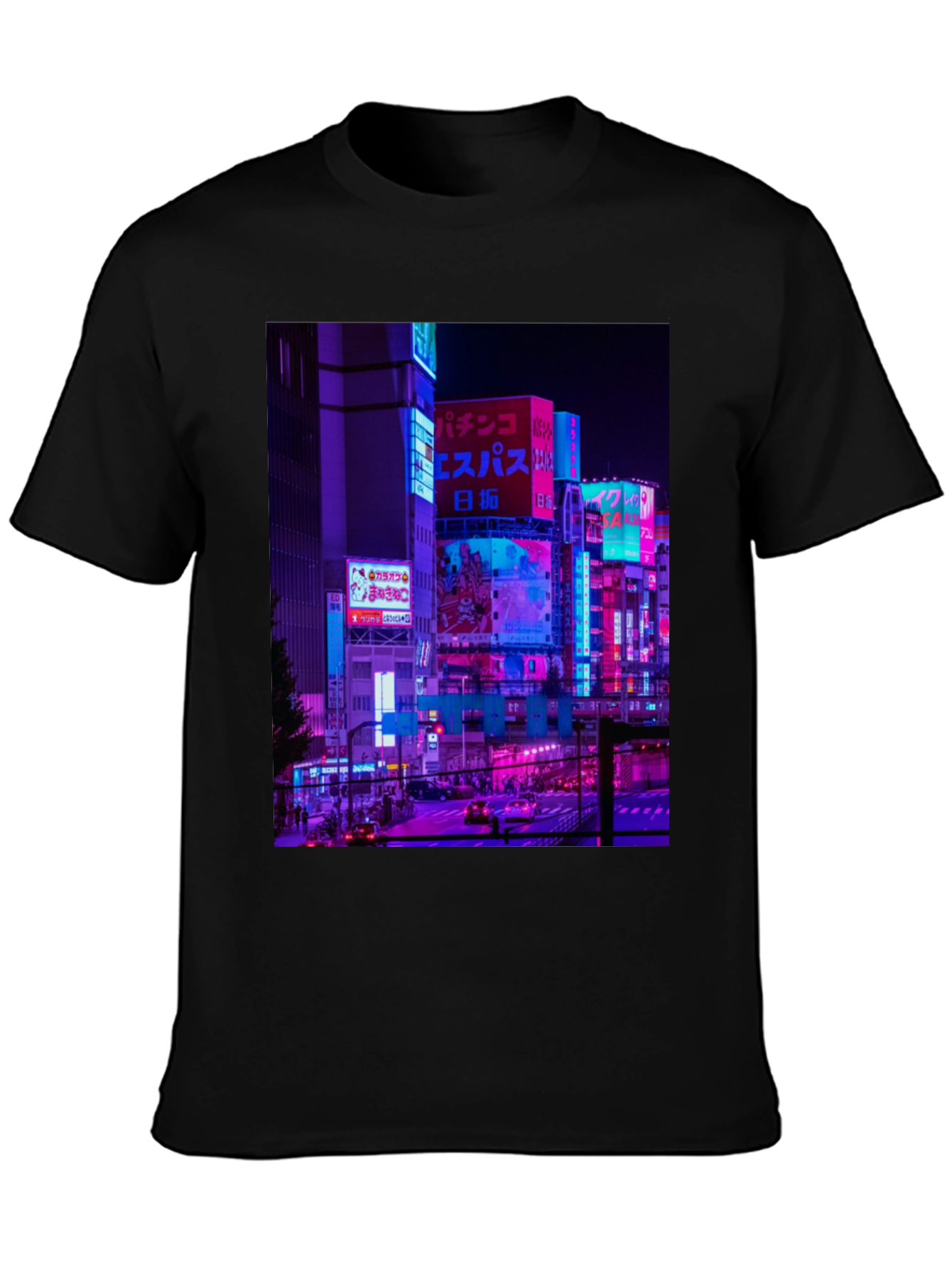 Cyberpunk Tokyo Cityscape Graphic Tee