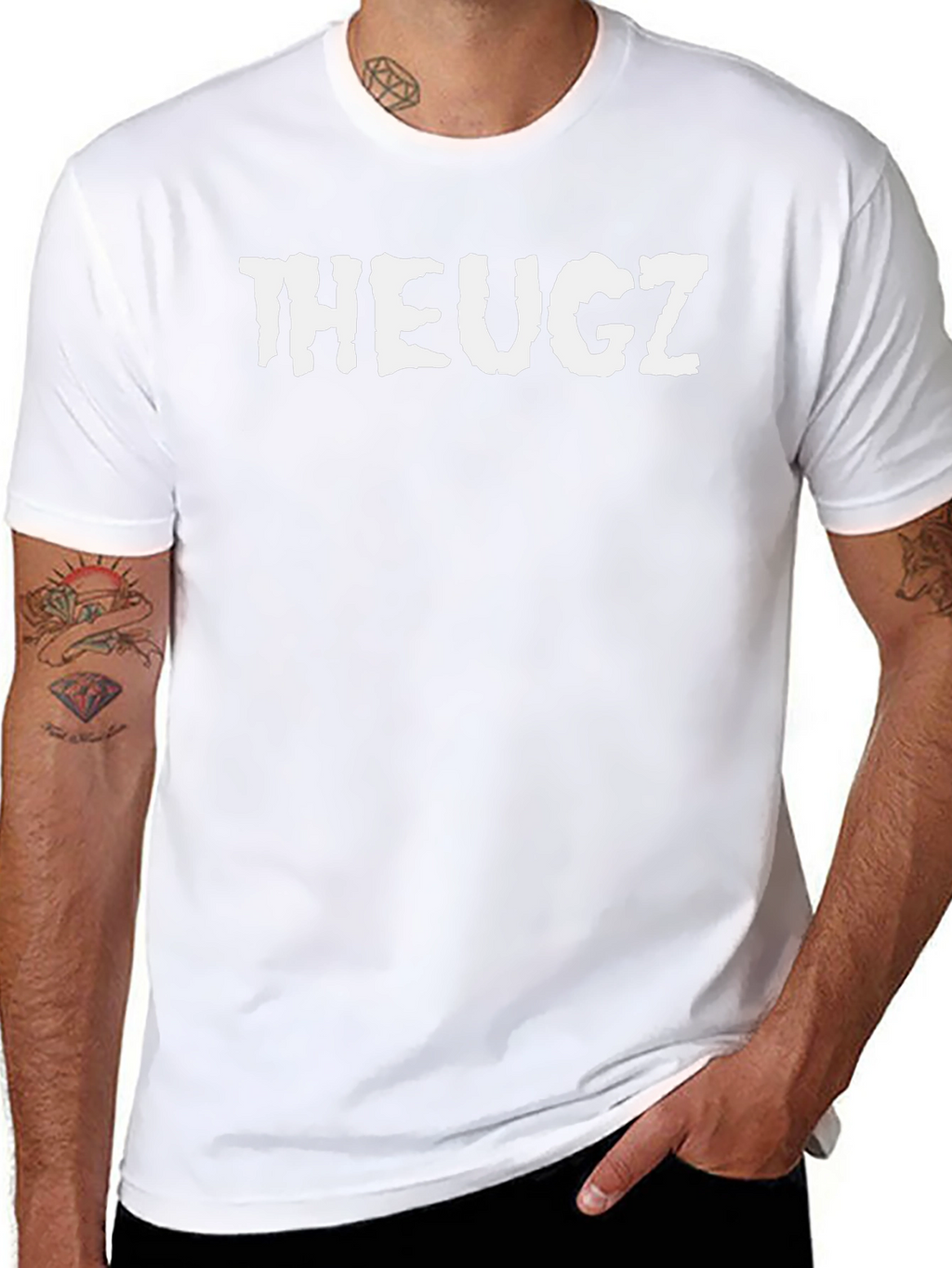 THEUGZ Graphic Tee - Mens Black Cotton T-Shirt
