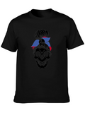 Skull Messy Bun T-Shirt: Edgy Graphic Tee