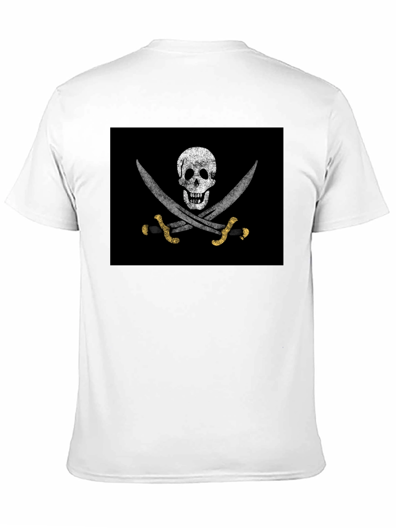 Pirate Skull & Swords Graphic T-Shirt - Black