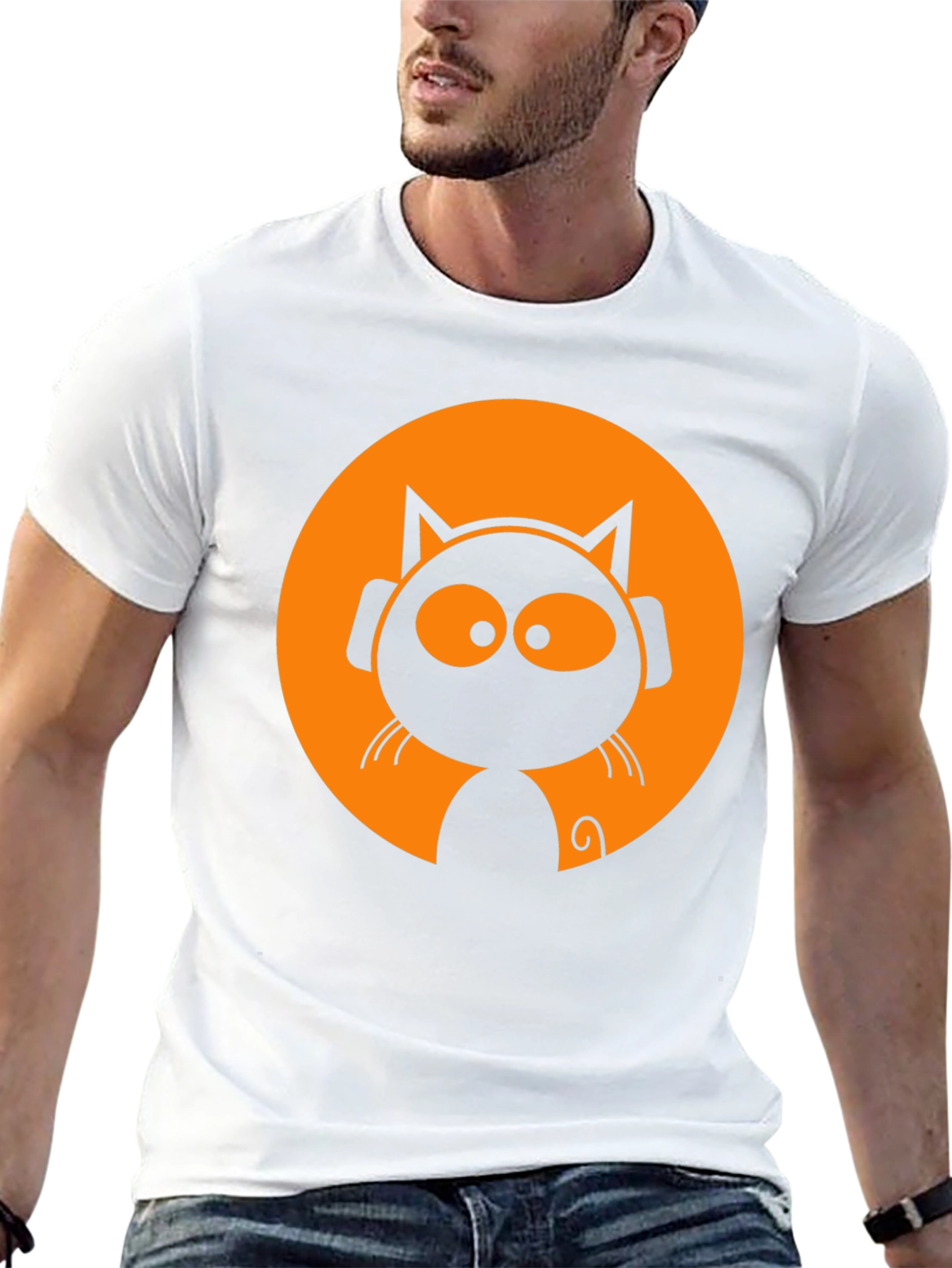 Cool Cat DJ Black T-Shirt