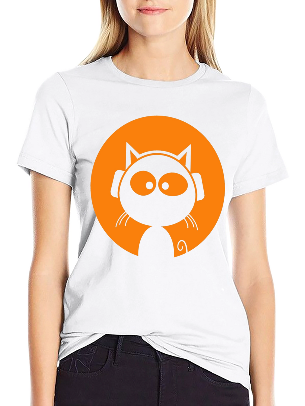 Cool Cat DJ Black T-Shirt