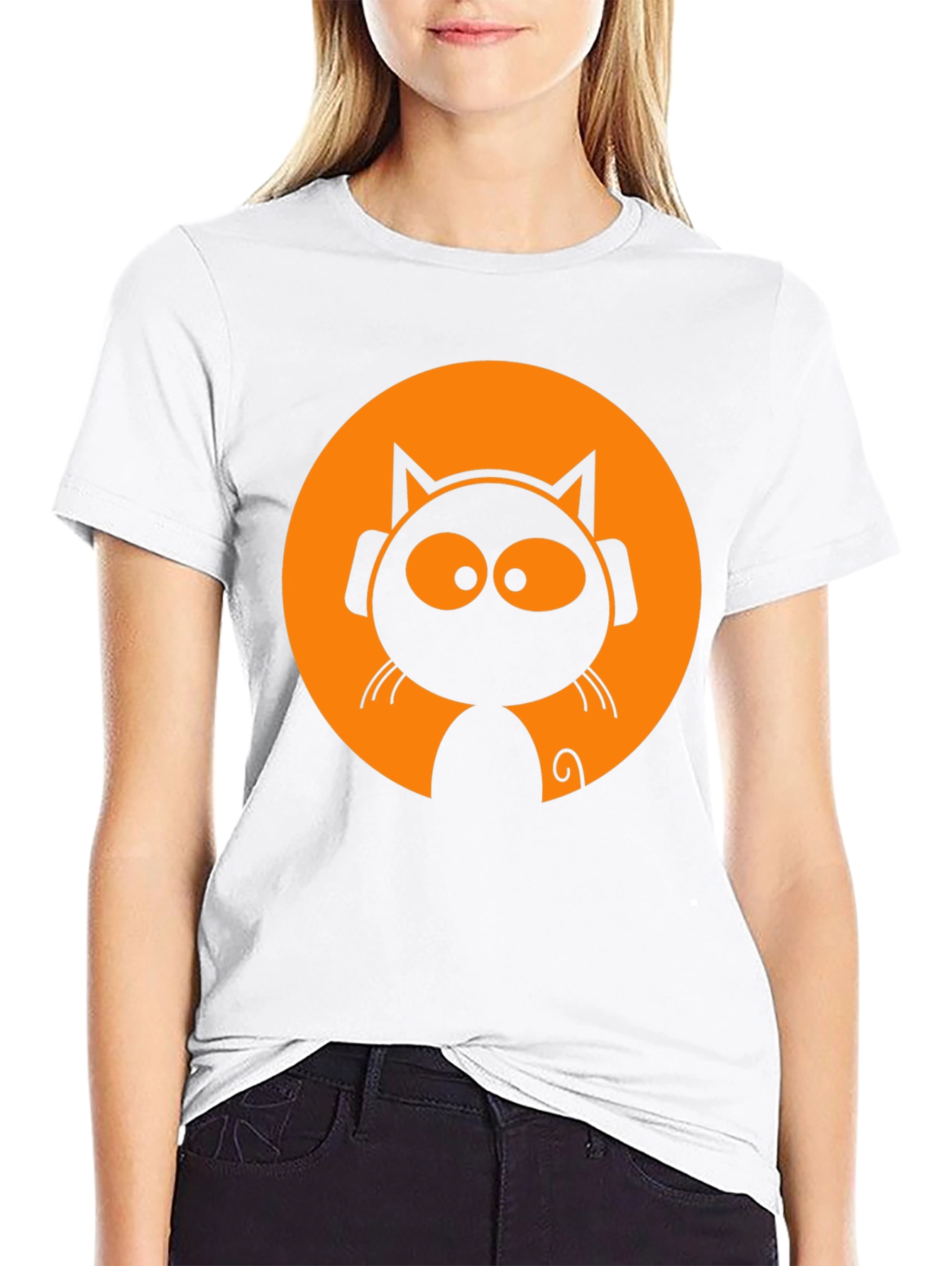Cool Cat DJ Black T-Shirt