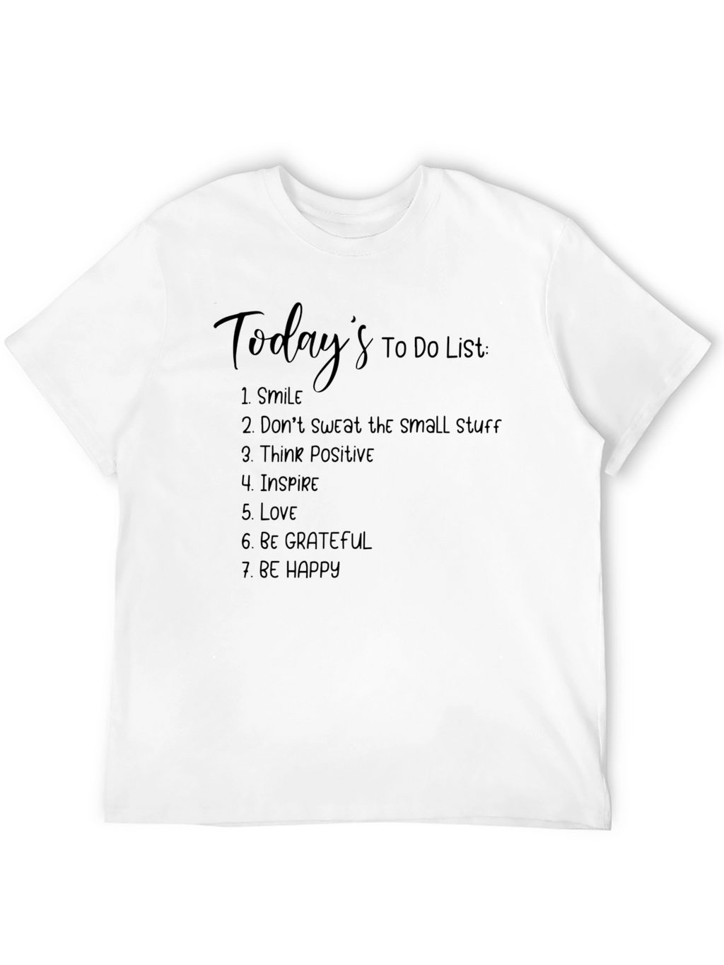 Todays To-Do List Black Graphic Tee