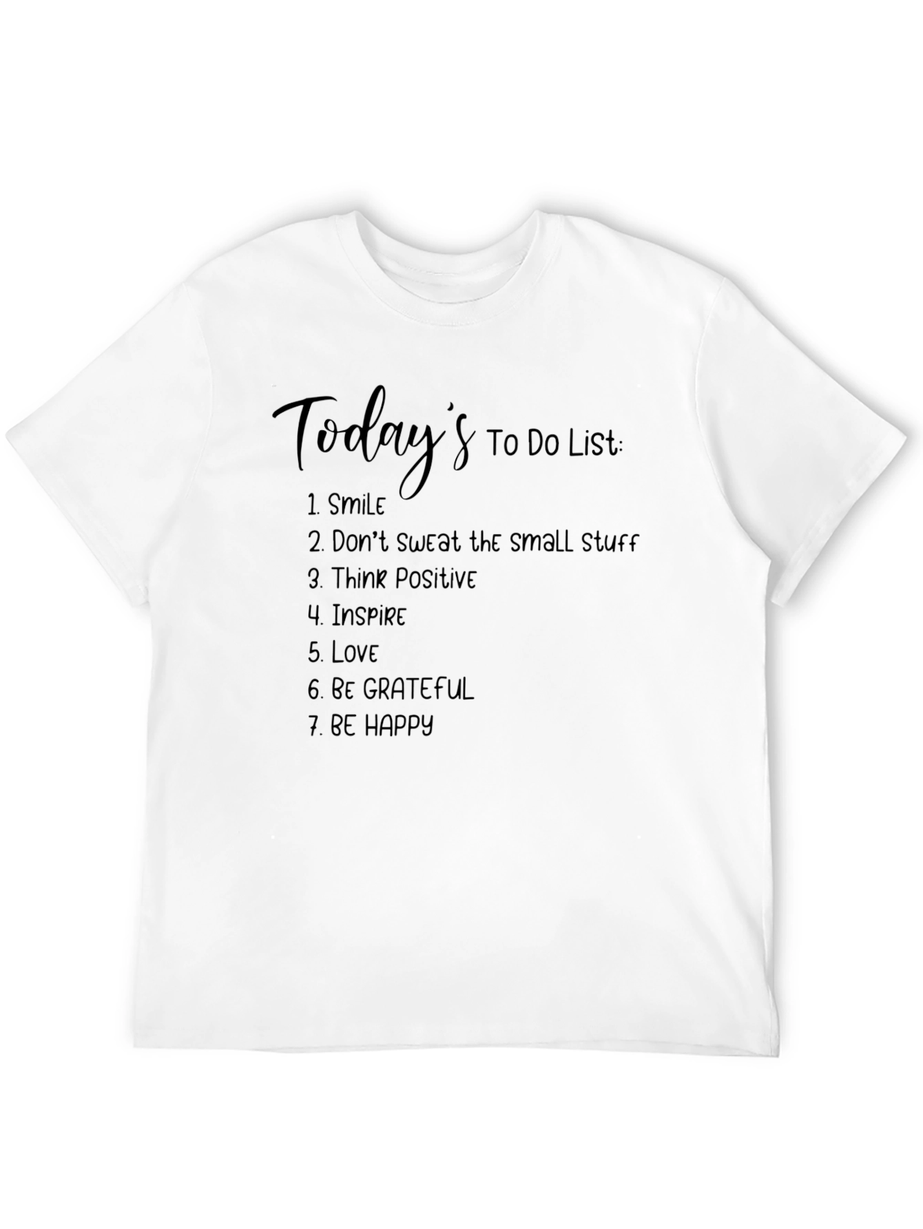 Todays To-Do List Black Graphic Tee
