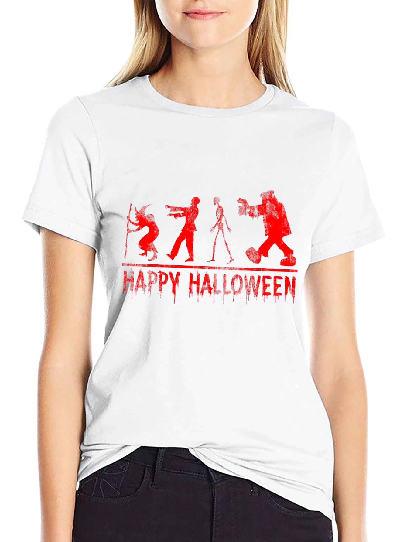 Happy Halloween Zombie Evolution Graphic T-Shirt