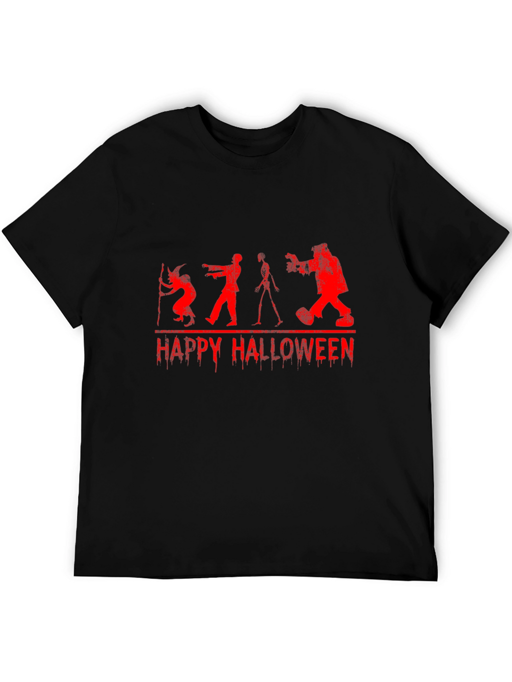 Happy Halloween Zombie Evolution Graphic T-Shirt