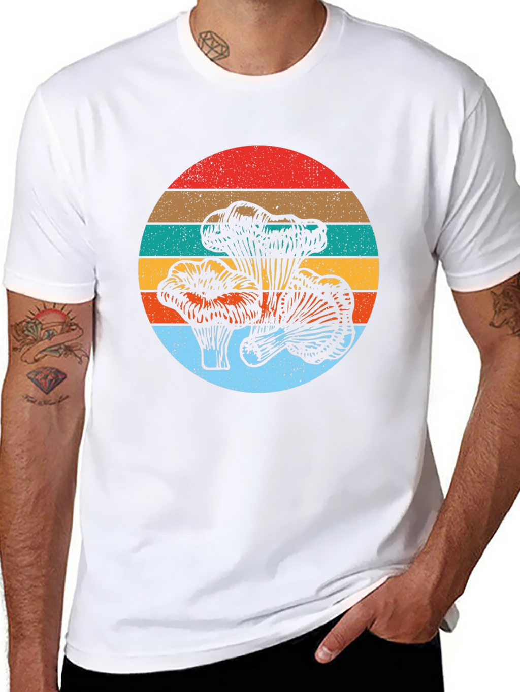 Retro Mushroom Graphic Tee - Stylish Unisex Shirt