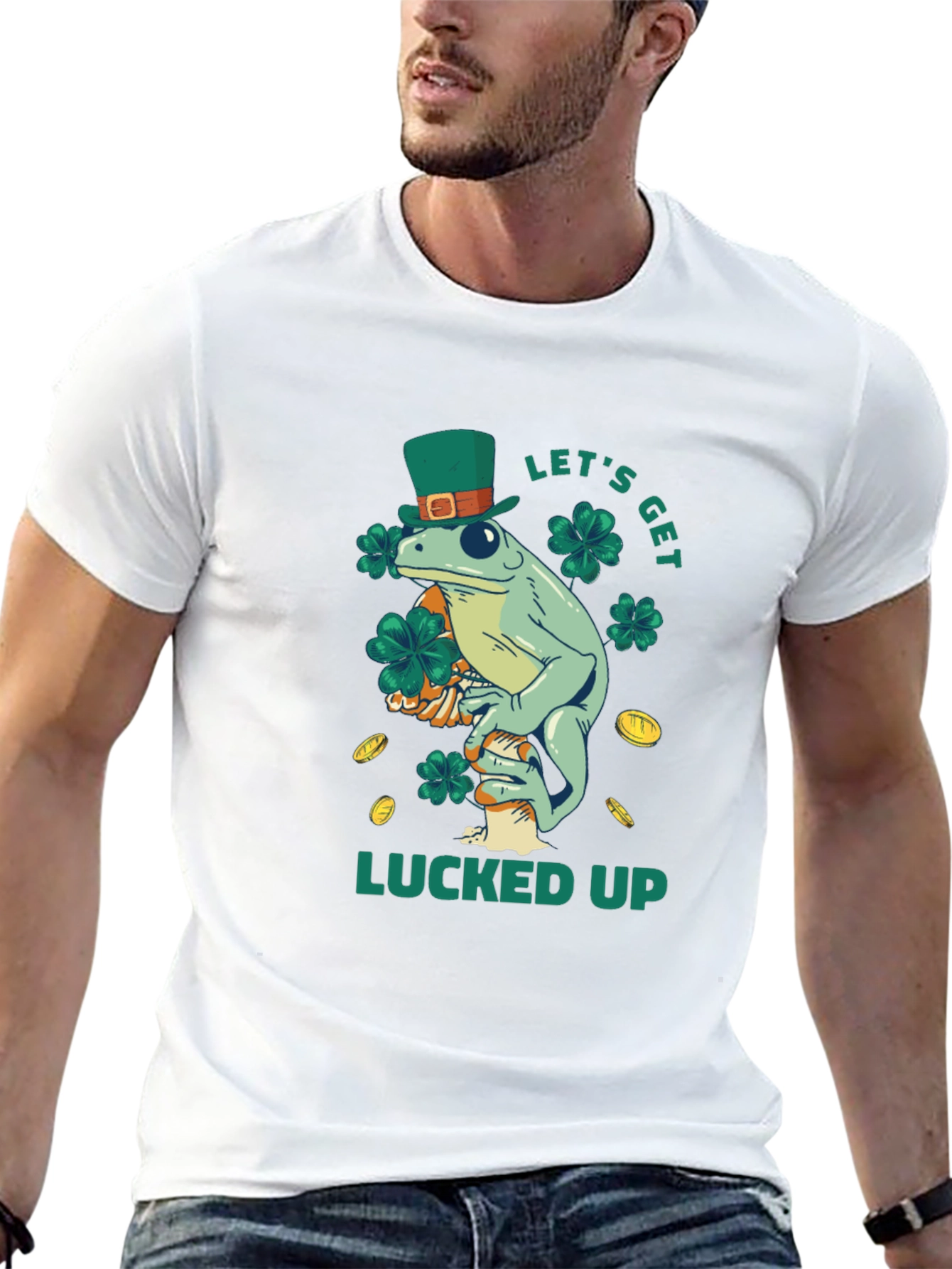 St. Patricks Day Frog T-Shirt - Lucked Up Tee