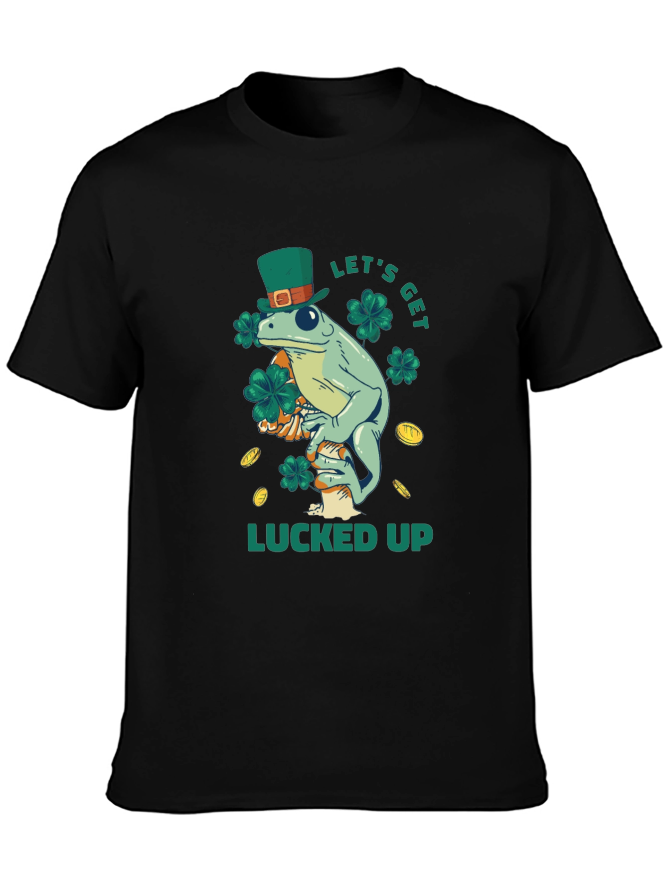 St. Patricks Day Frog T-Shirt - Lucked Up Tee