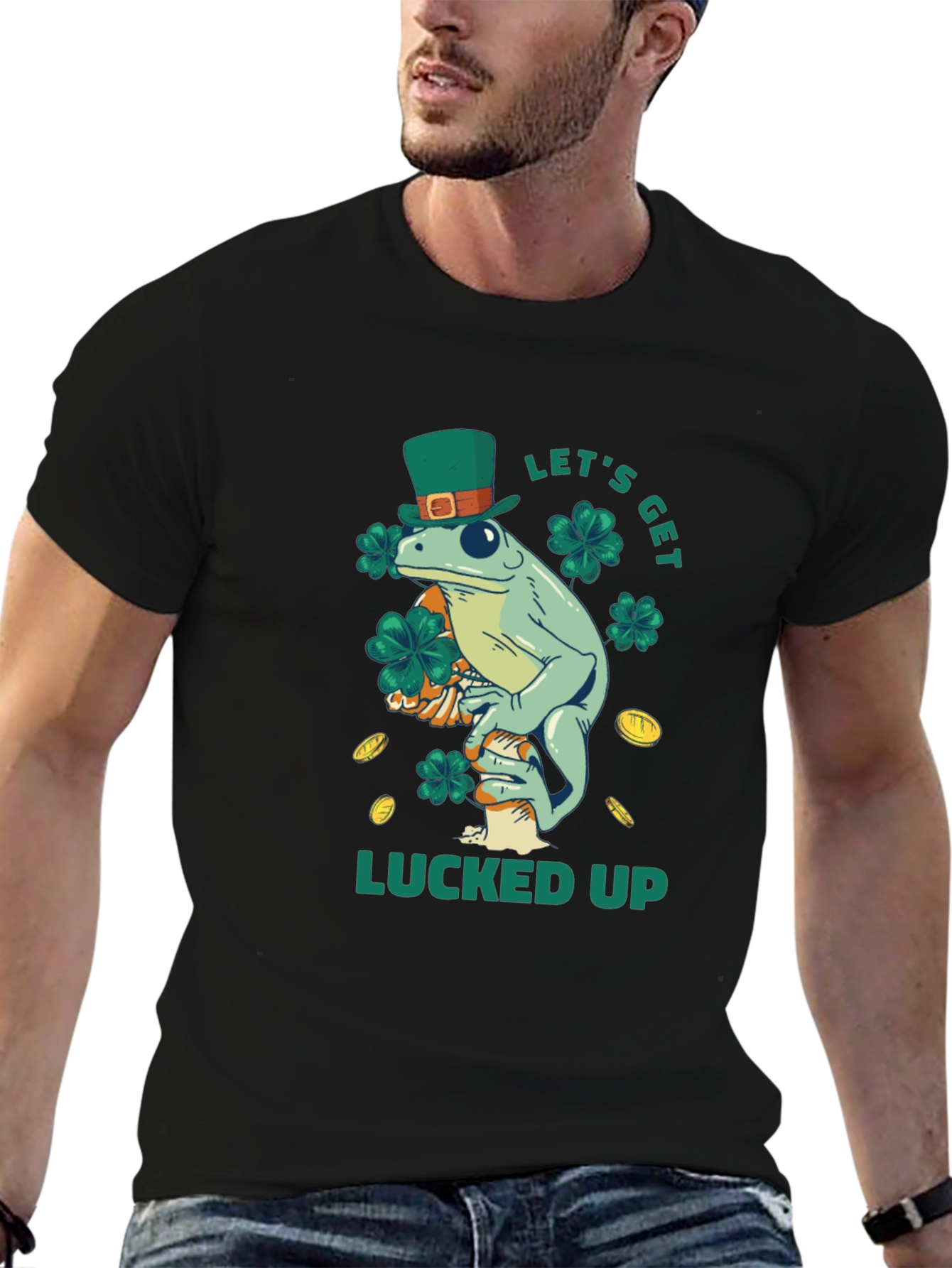 St. Patricks Day Frog T-Shirt - Lucked Up Tee