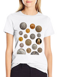 Unique Coin Collection Graphic T-Shirt