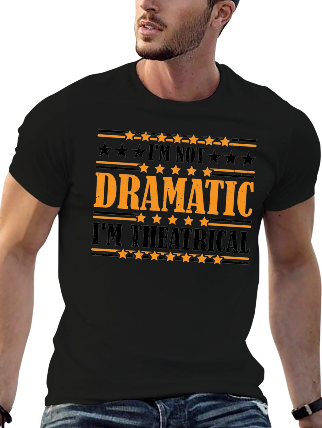 Dramatic Theatrical Graphic T-Shirt