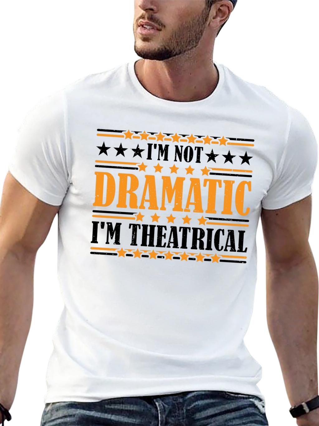 Dramatic Theatrical Graphic T-Shirt