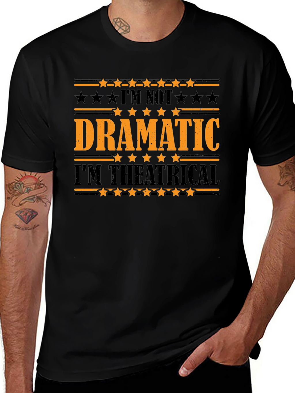 Dramatic Theatrical Graphic T-Shirt