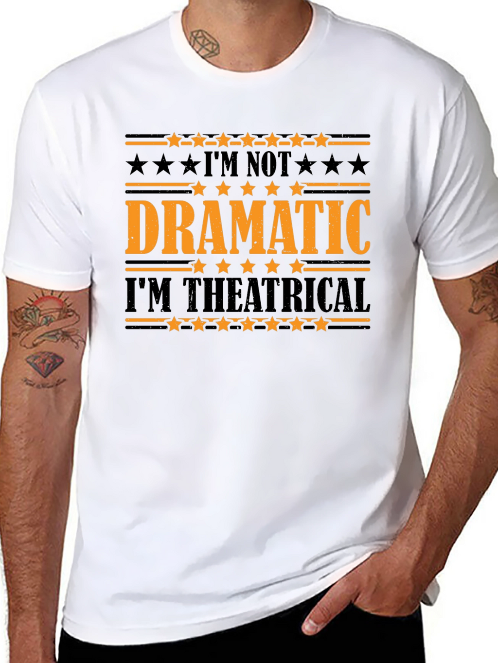 Dramatic Theatrical Graphic T-Shirt
