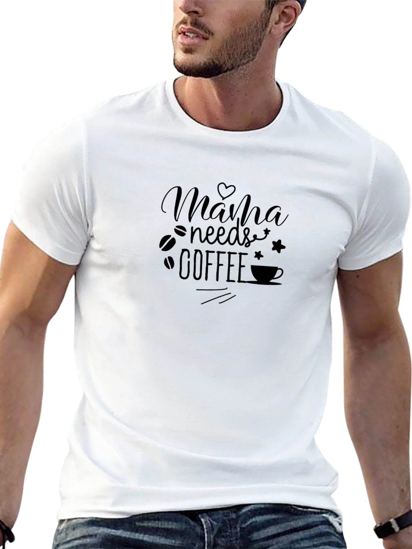 Mama Needs Coffee Black Graphic Tee